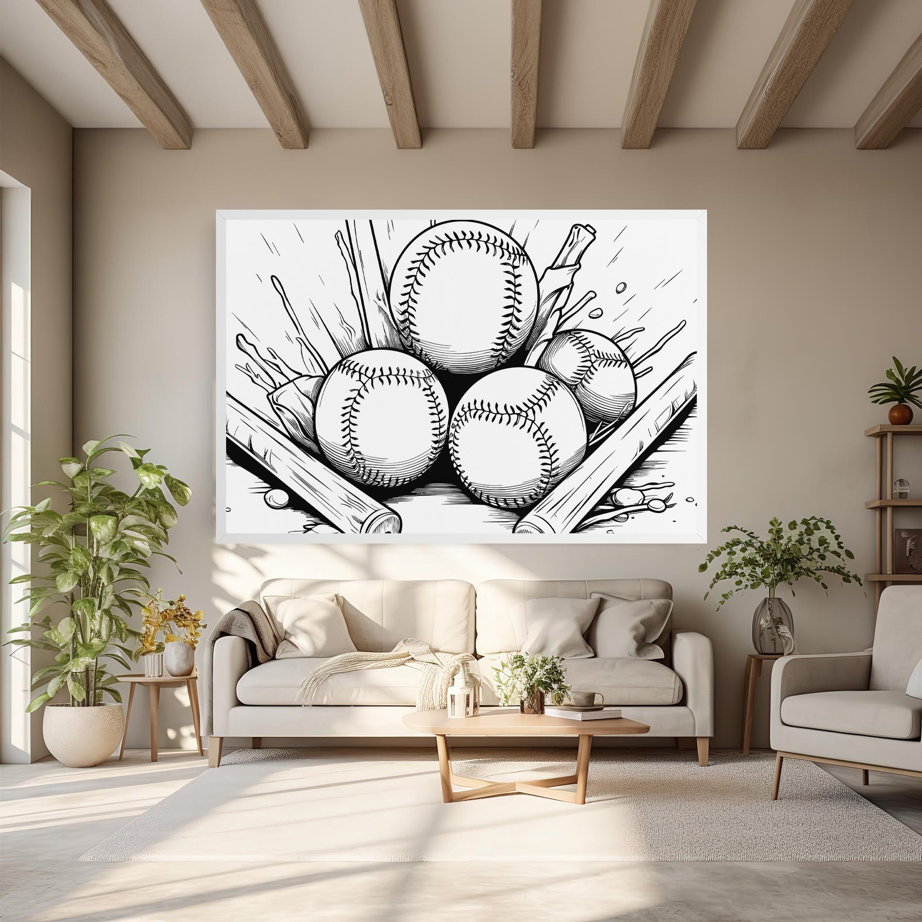 Big Baseball Ball mockup 6