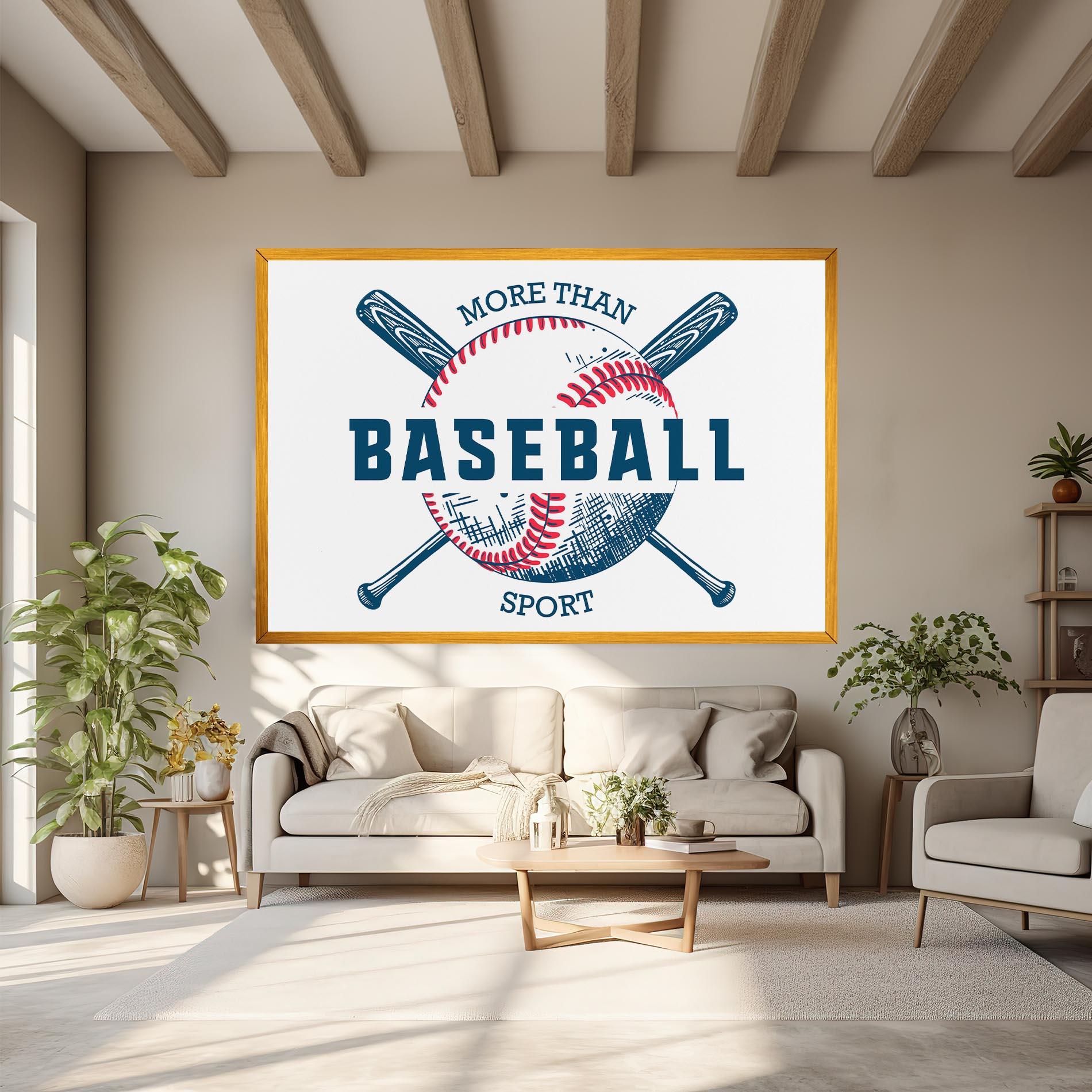 Vászonkép Baseball Sport mockup 6