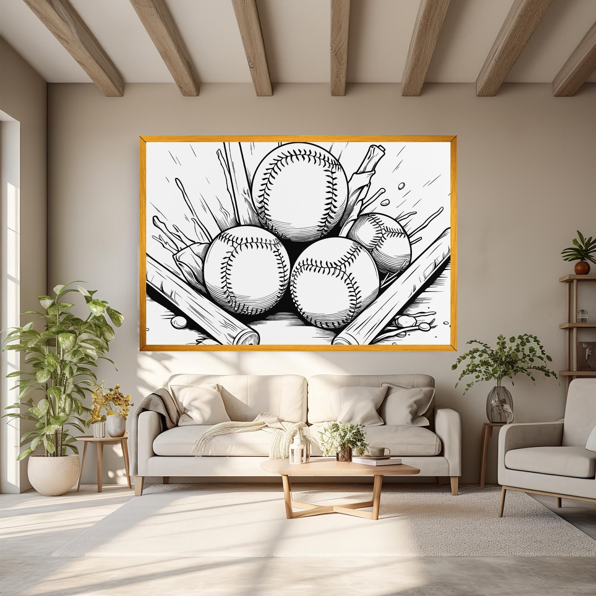 Big Baseball Ball mockup 6