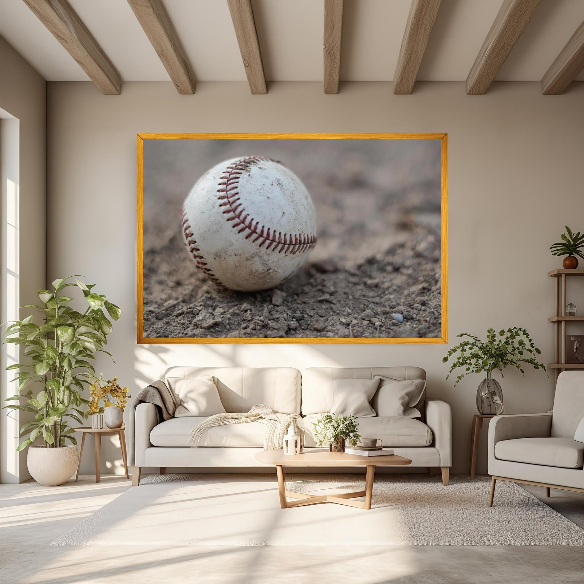 Dusty Baseball Ball mockup 6