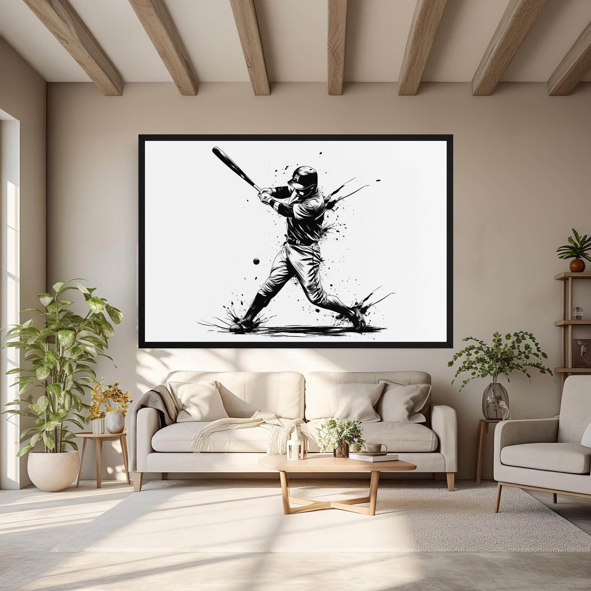 Vászonkép Baseball Splash mockup 6