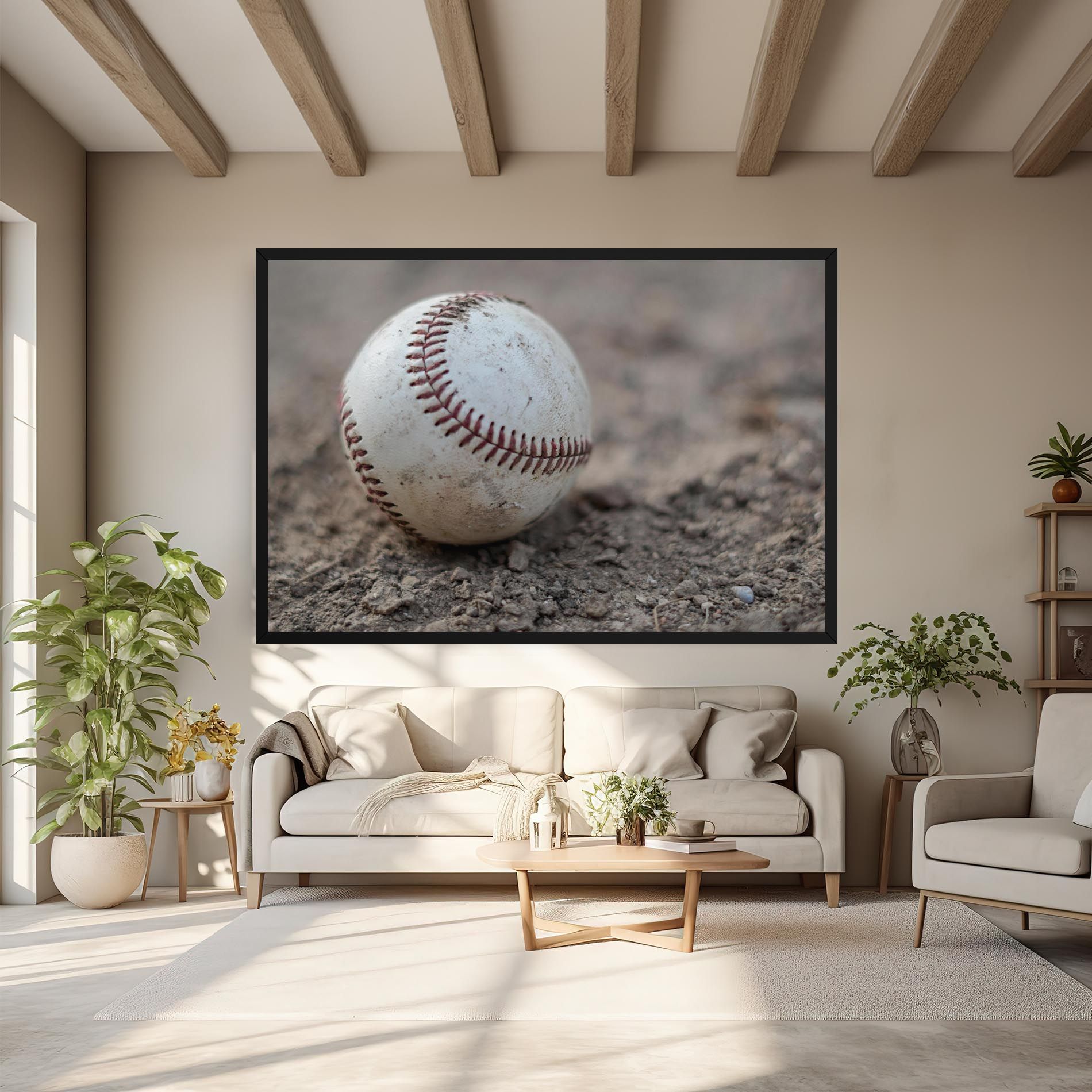 Dusty Baseball Ball mockup 6