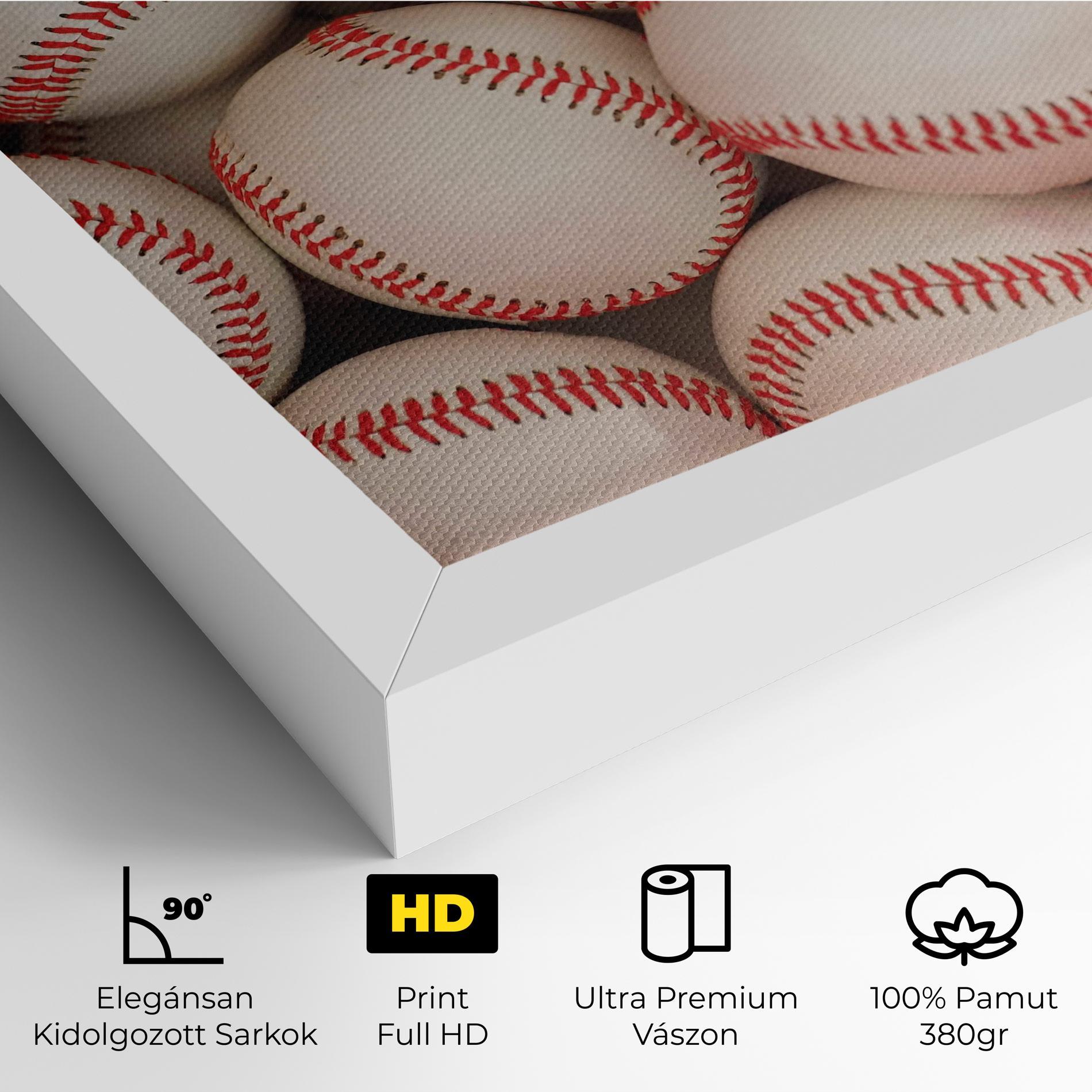 Vászonkép Baseball Balls Stack mockup 4