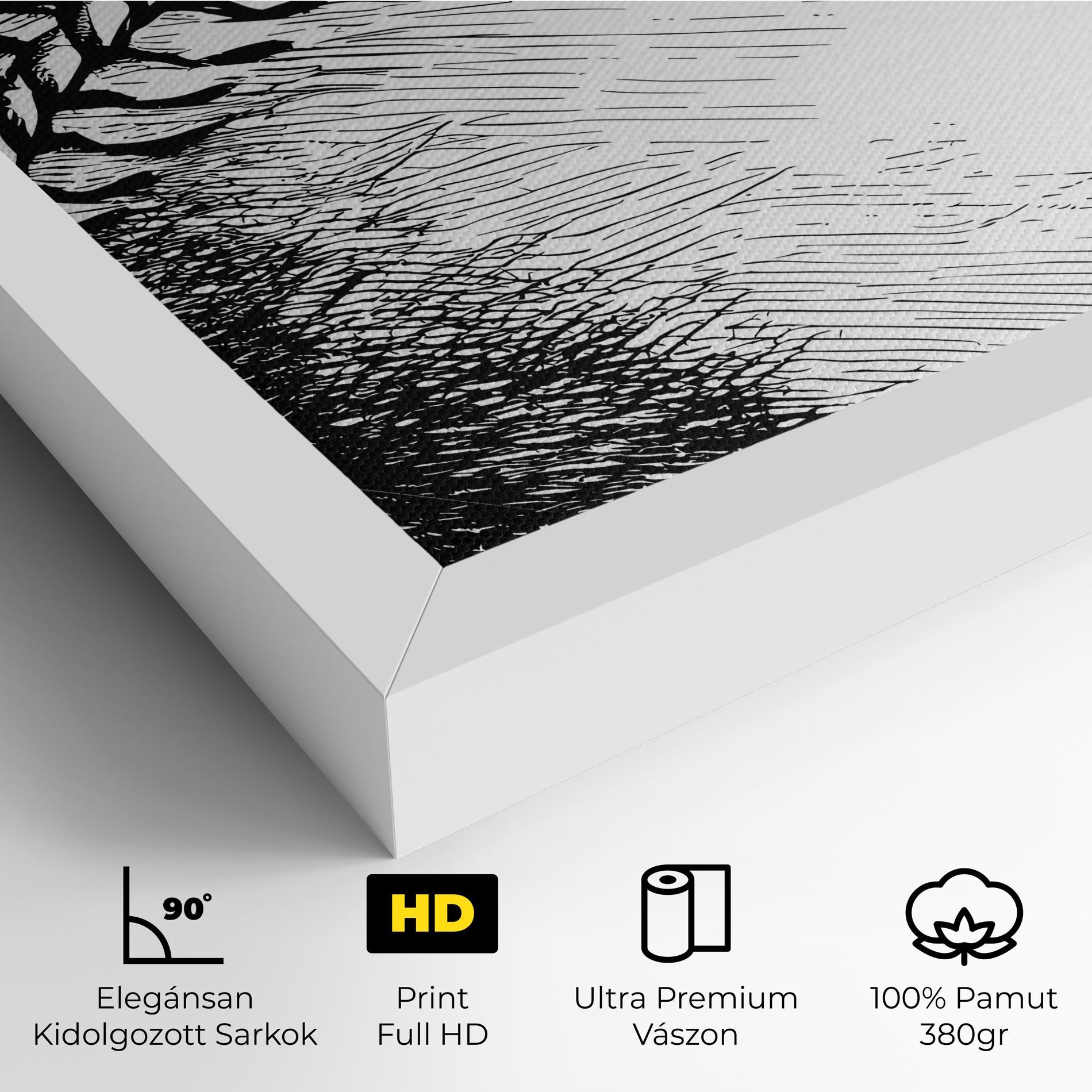 Vászonkép Baseball Black Line mockup 4