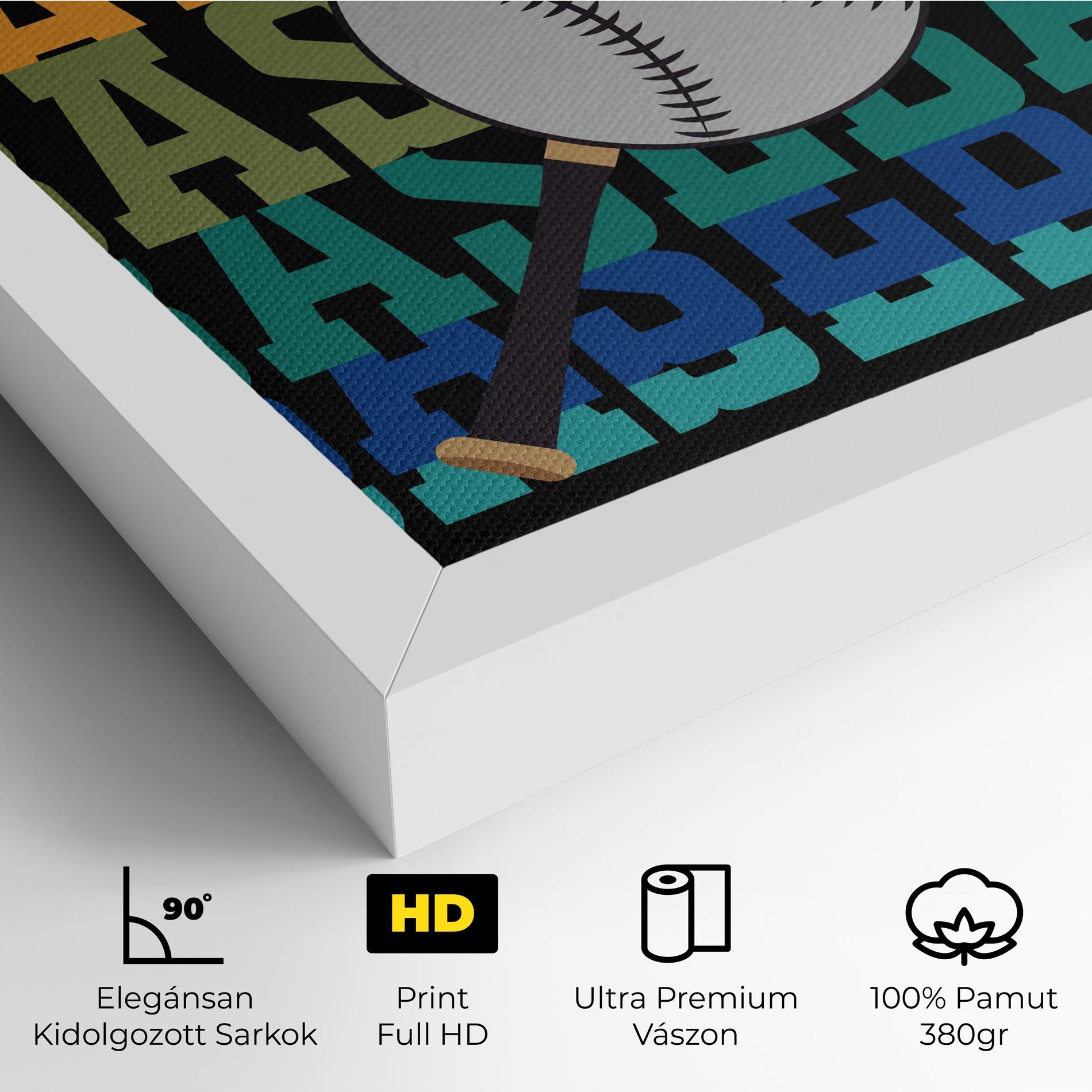 Vászonkép Baseball Color mockup 4