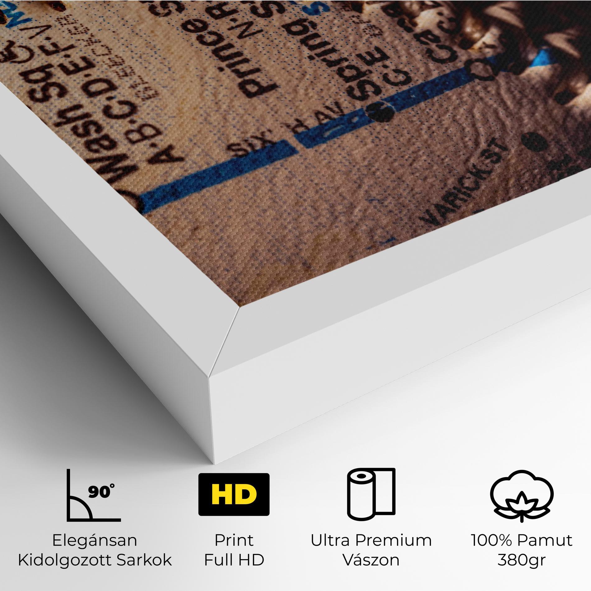 Vászonkép Blue Text Baseball Ball mockup 4