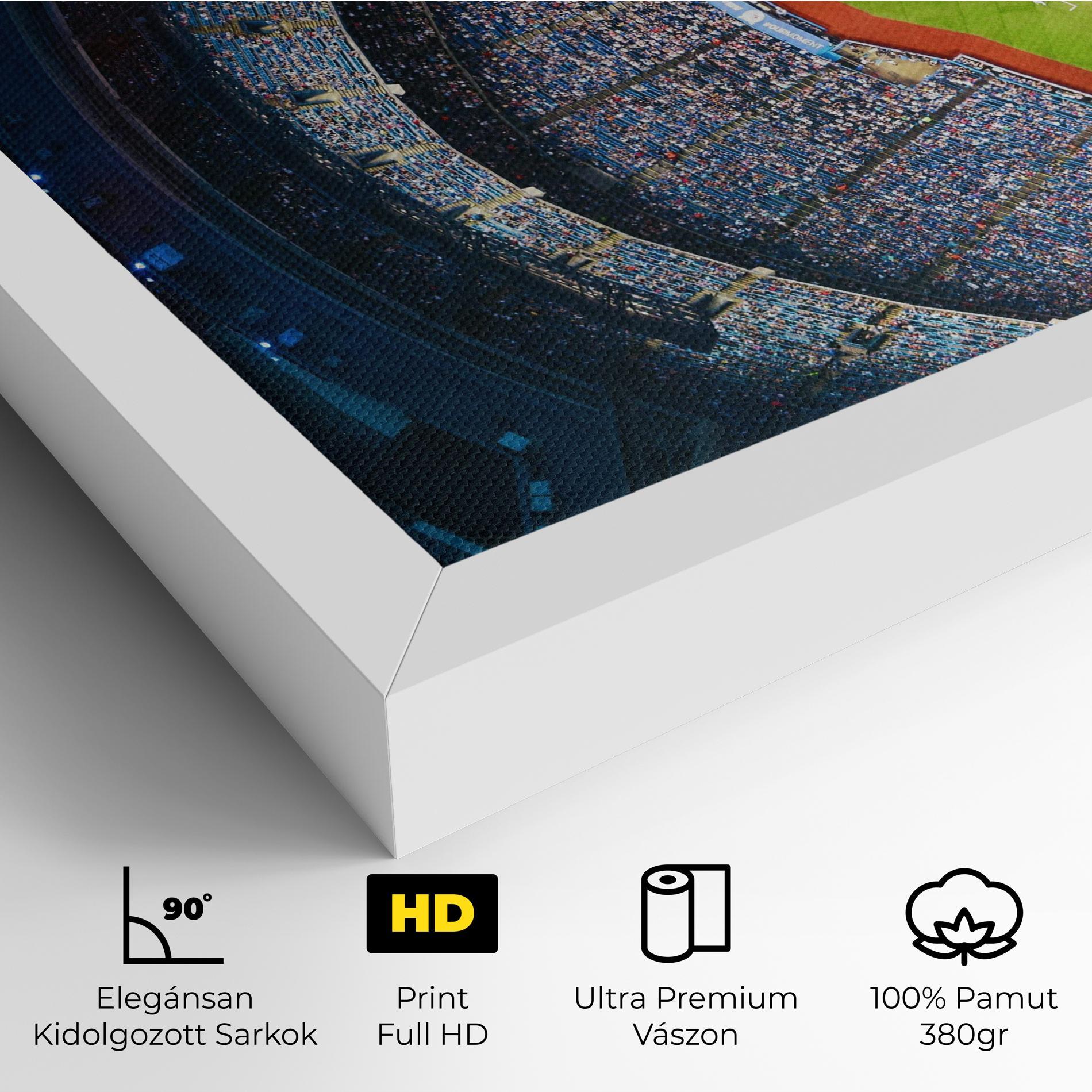 Vászonkép Green Baseball Field mockup 4