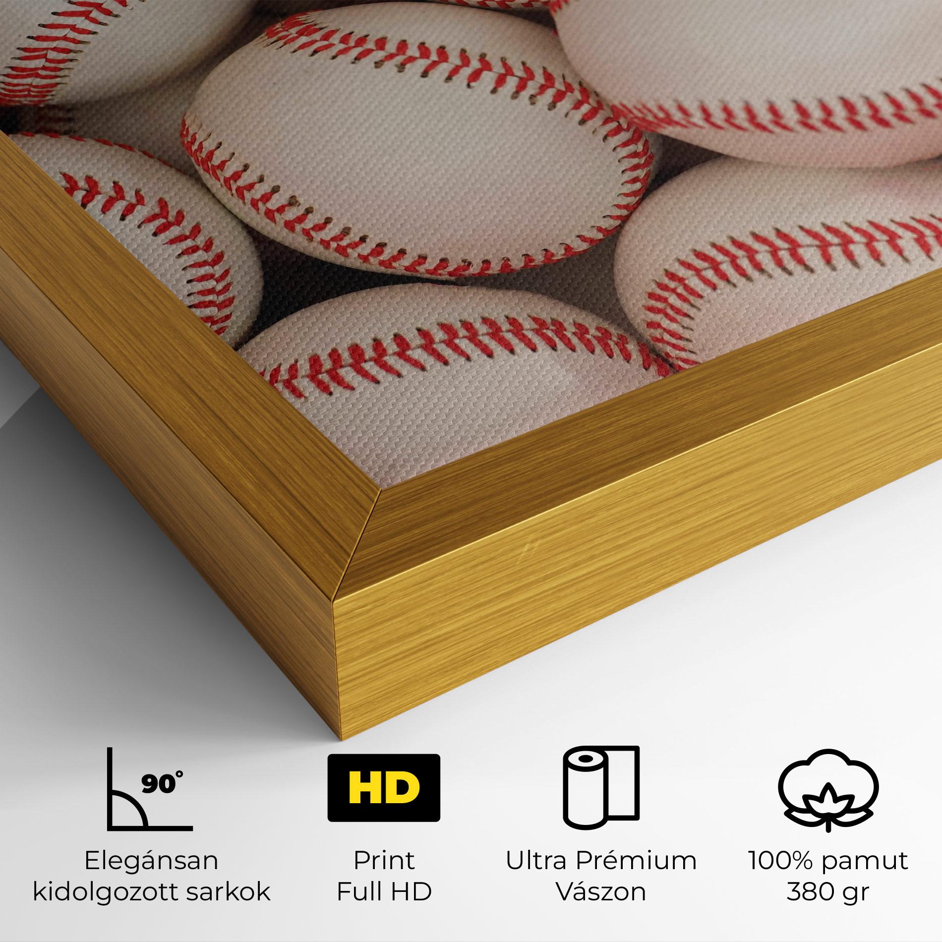 Vászonkép Baseball Balls Stack mockup 4