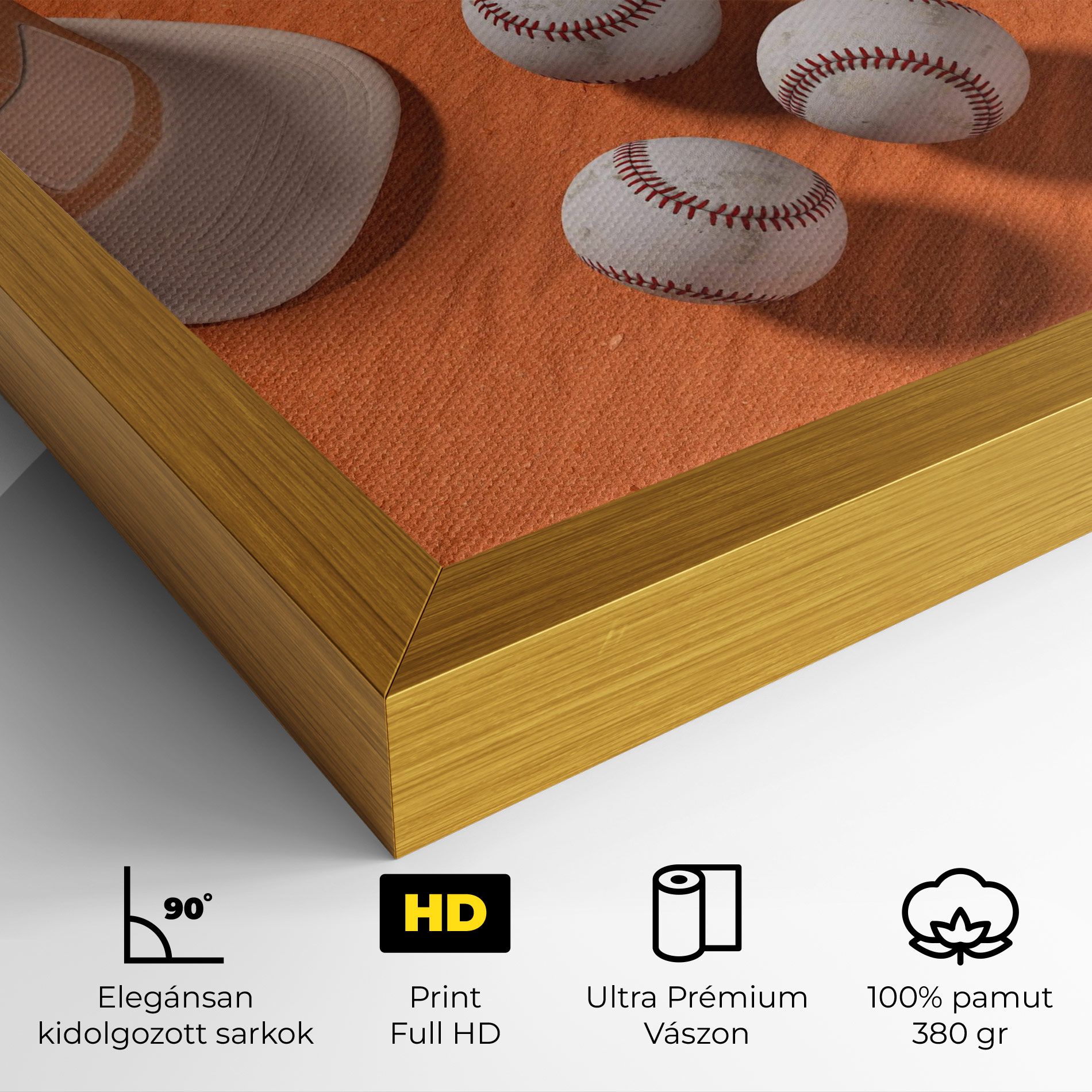 Baseball Set On Orange mockup 4
