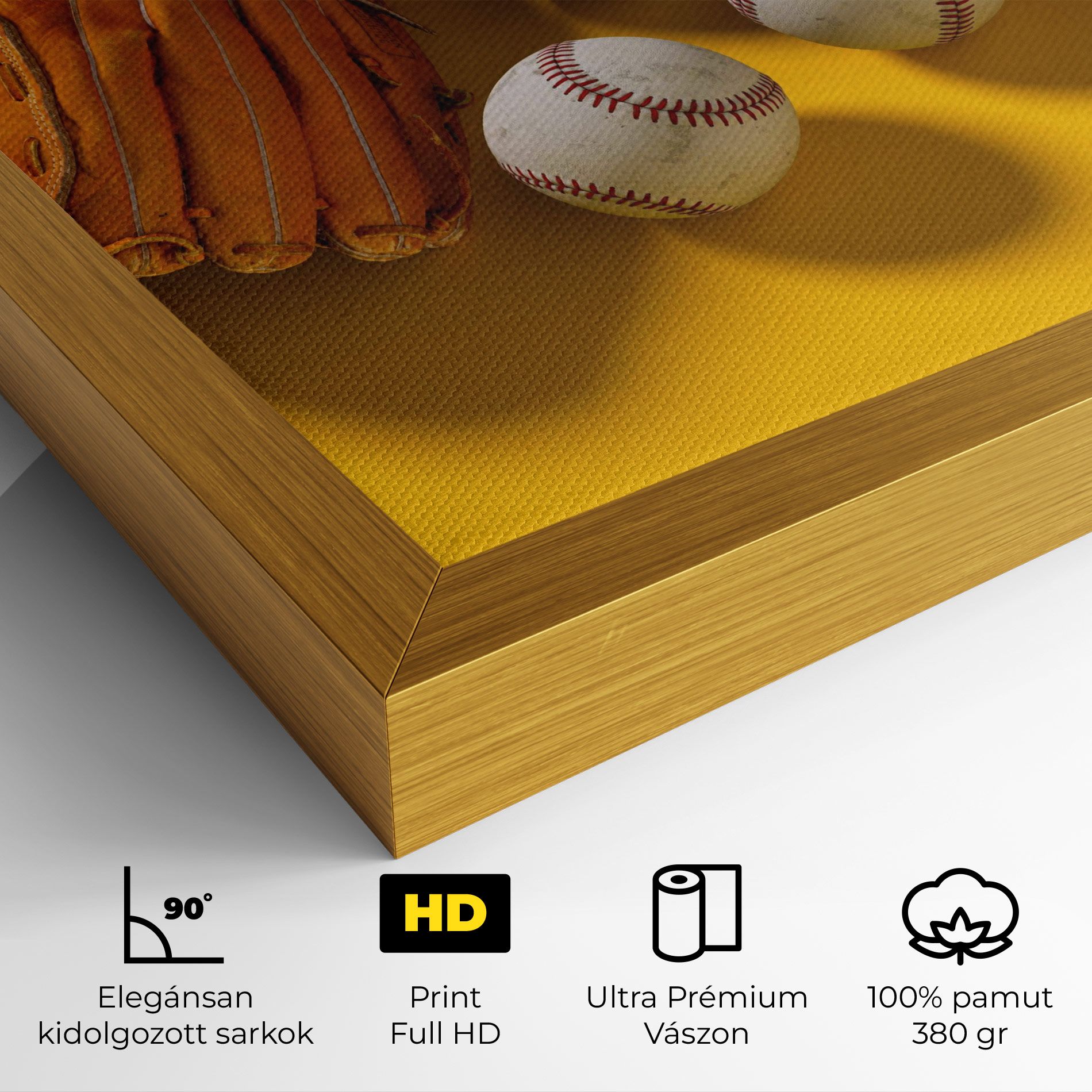 Baseball Set On Yellow mockup 4