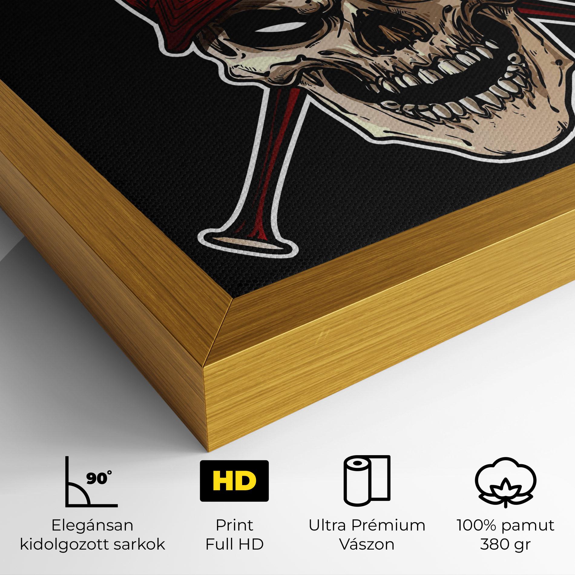 Vászonkép Baseball Skull mockup 4