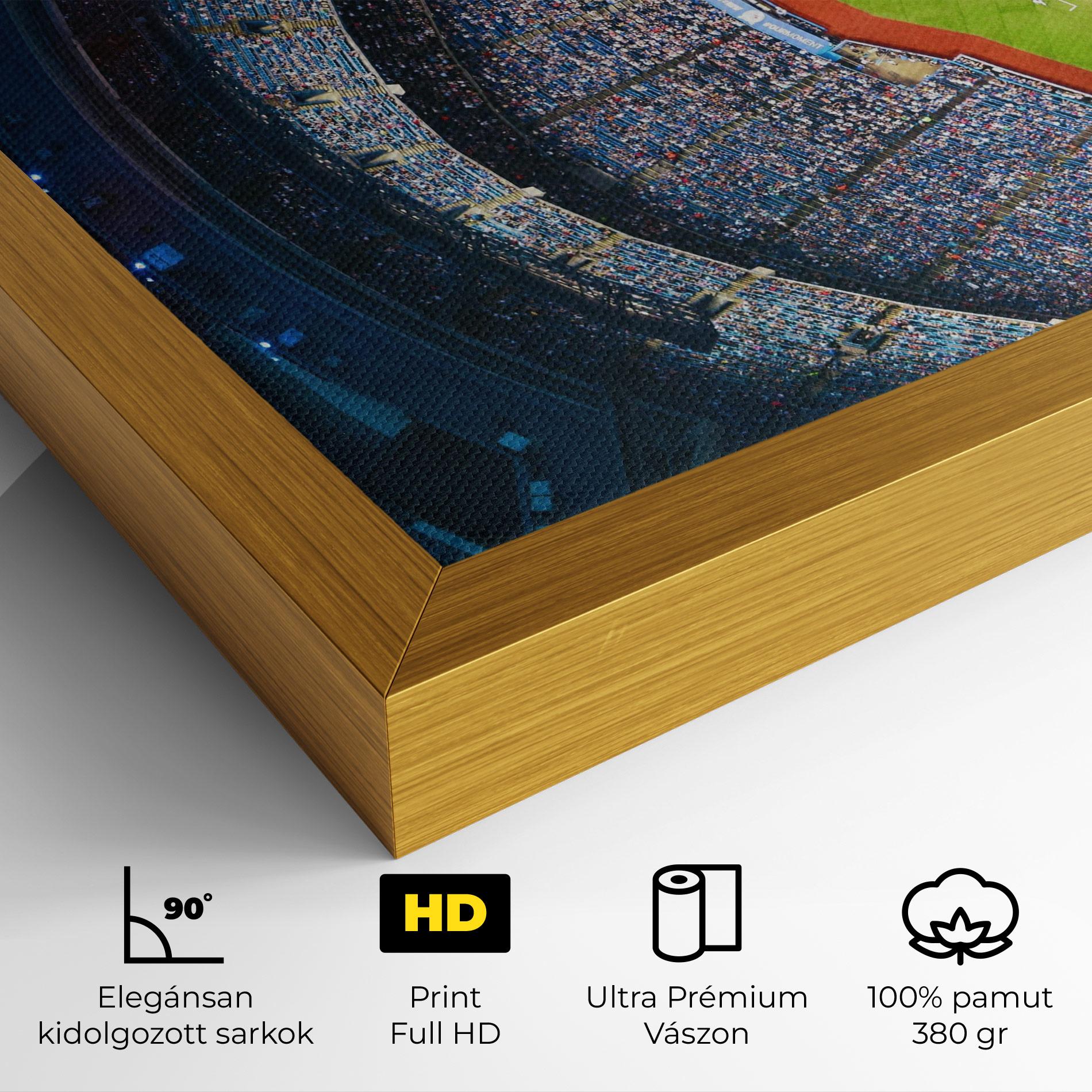 Vászonkép Green Baseball Field mockup 4