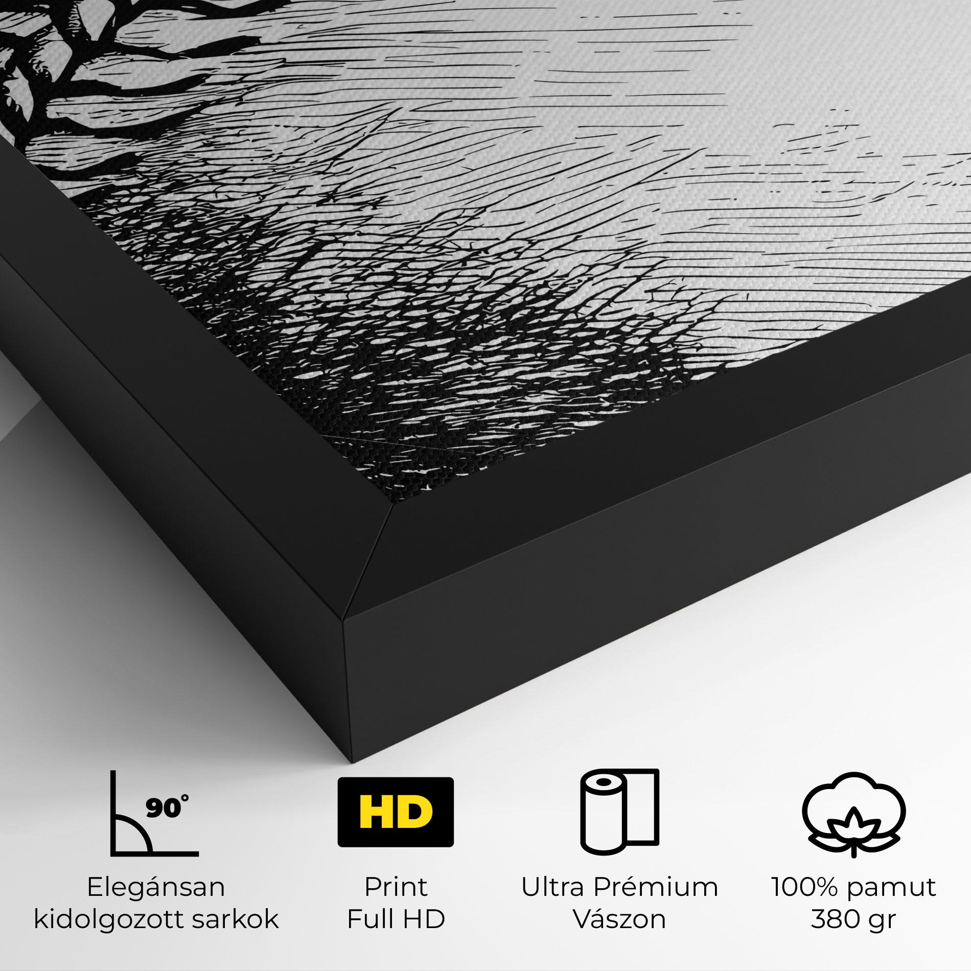 Vászonkép Baseball Black Line mockup 4