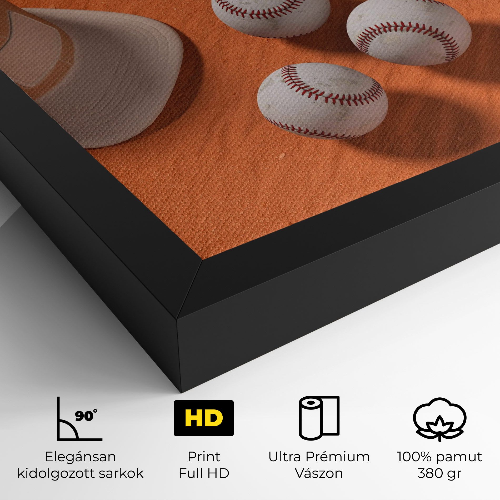 Baseball Set On Orange mockup 4