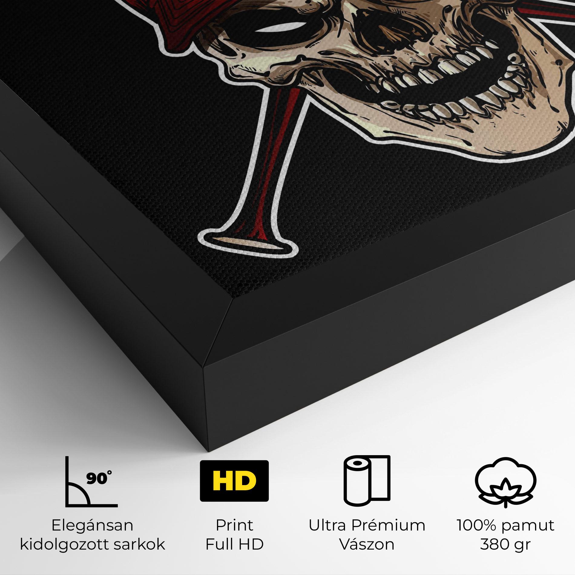 Vászonkép Baseball Skull mockup 4