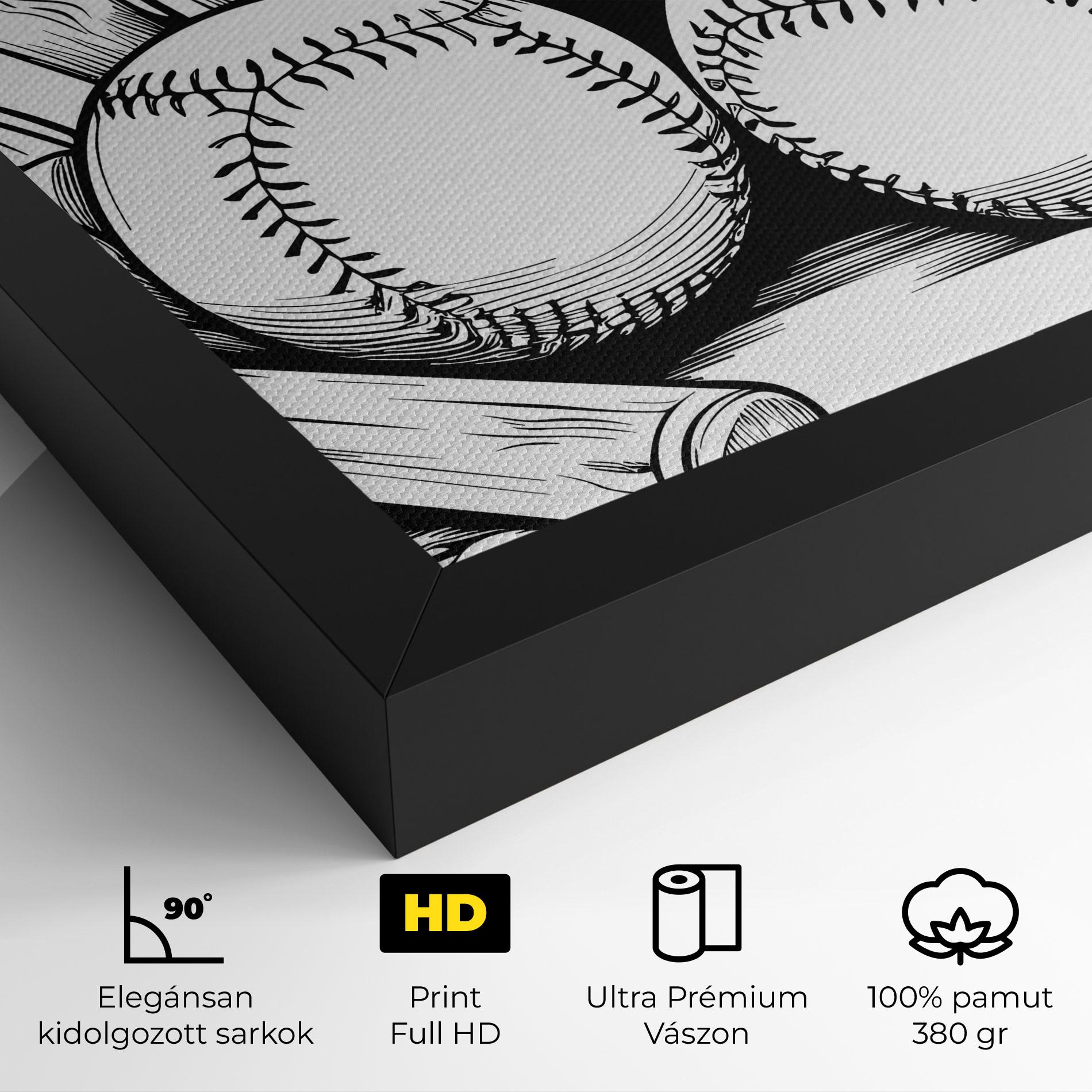 Vászonkép Big Baseball Ball mockup 4
