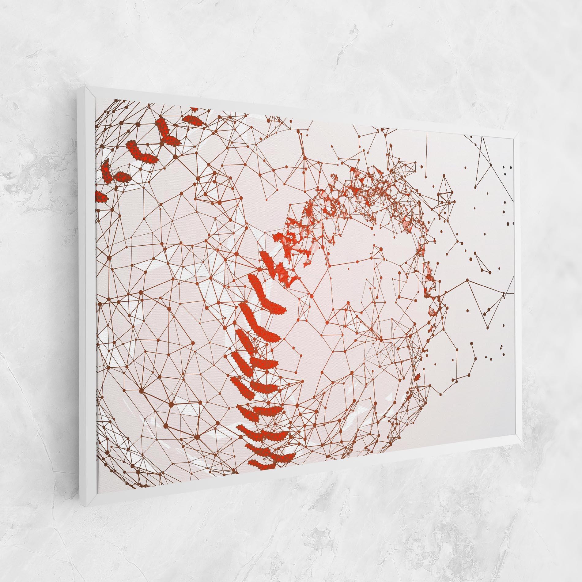 Vászonkép Baseball Line Art mockup 1