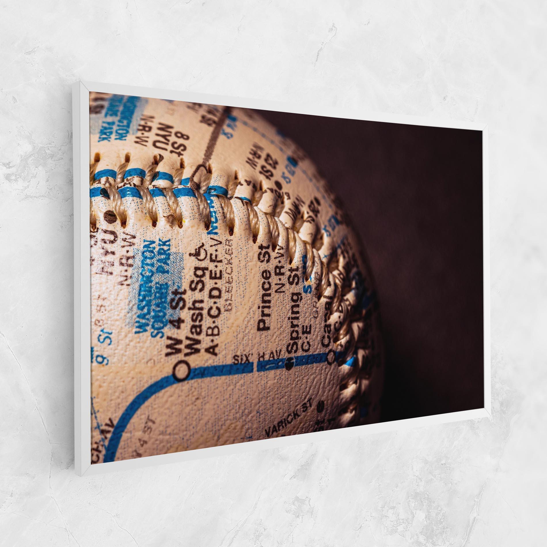 Vászonkép Blue Text Baseball Ball mockup 1