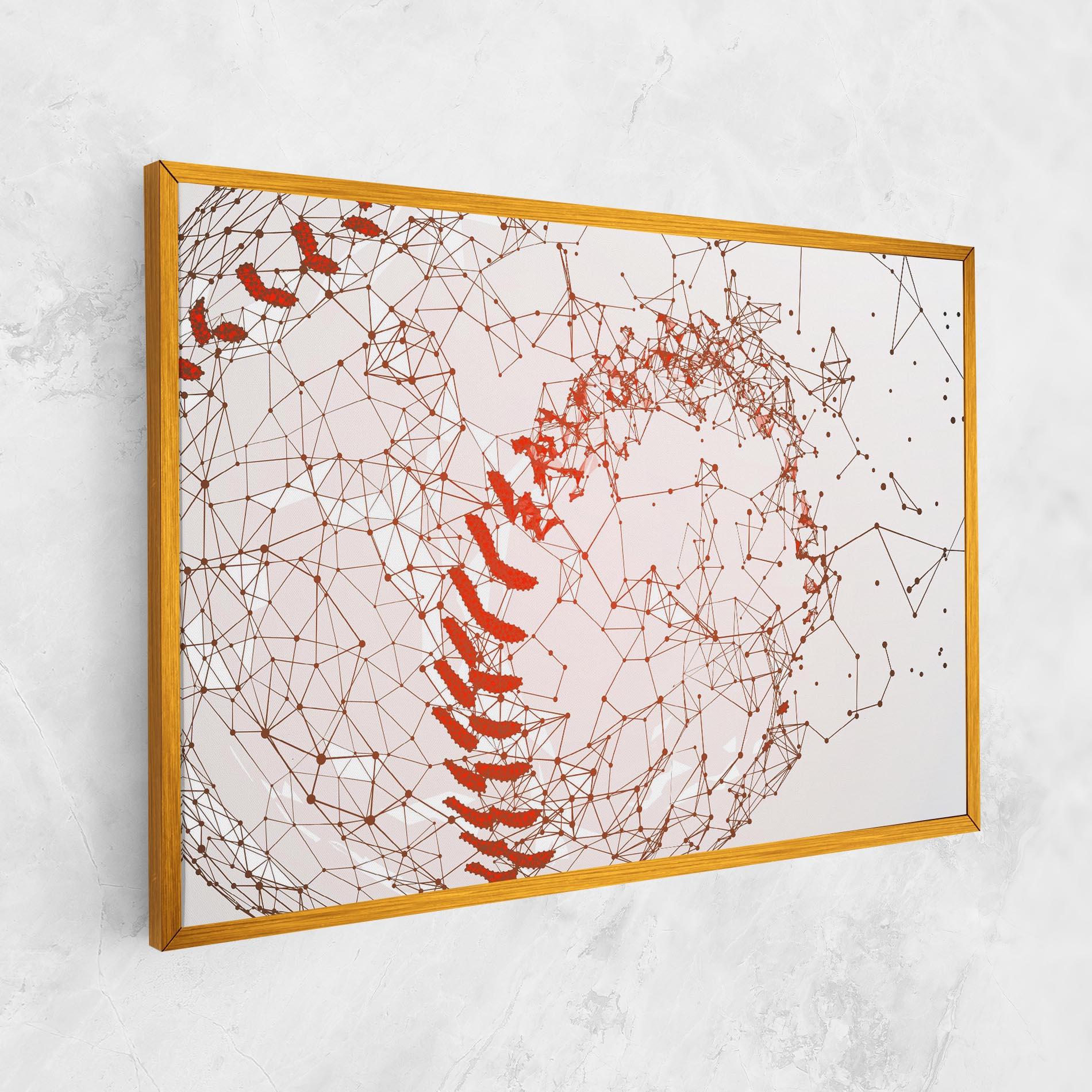 Vászonkép Baseball Line Art mockup 1