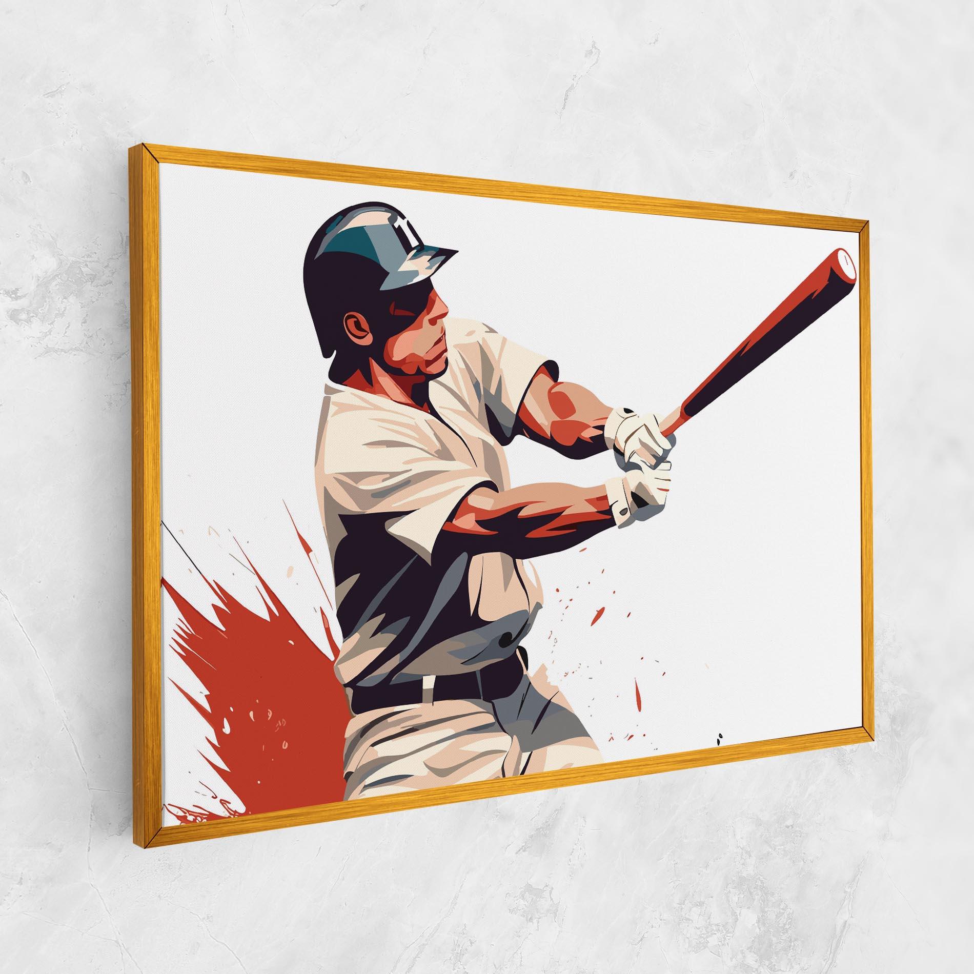 Vászonkép Baseball Red Art mockup 1