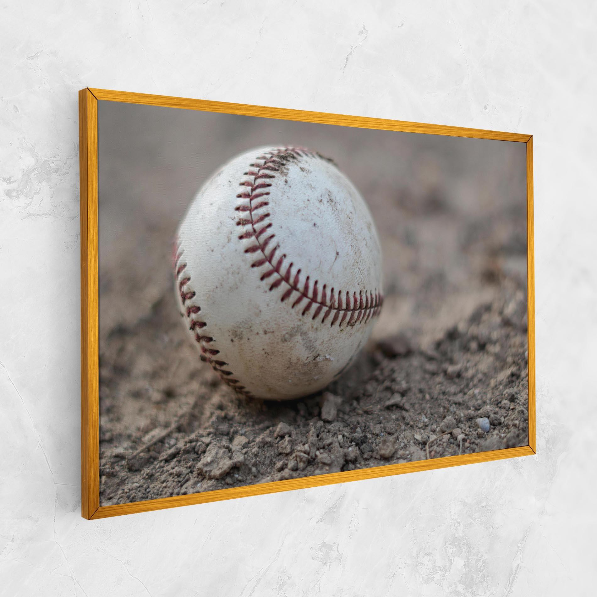 Vászonkép Dusty Baseball Ball mockup 1