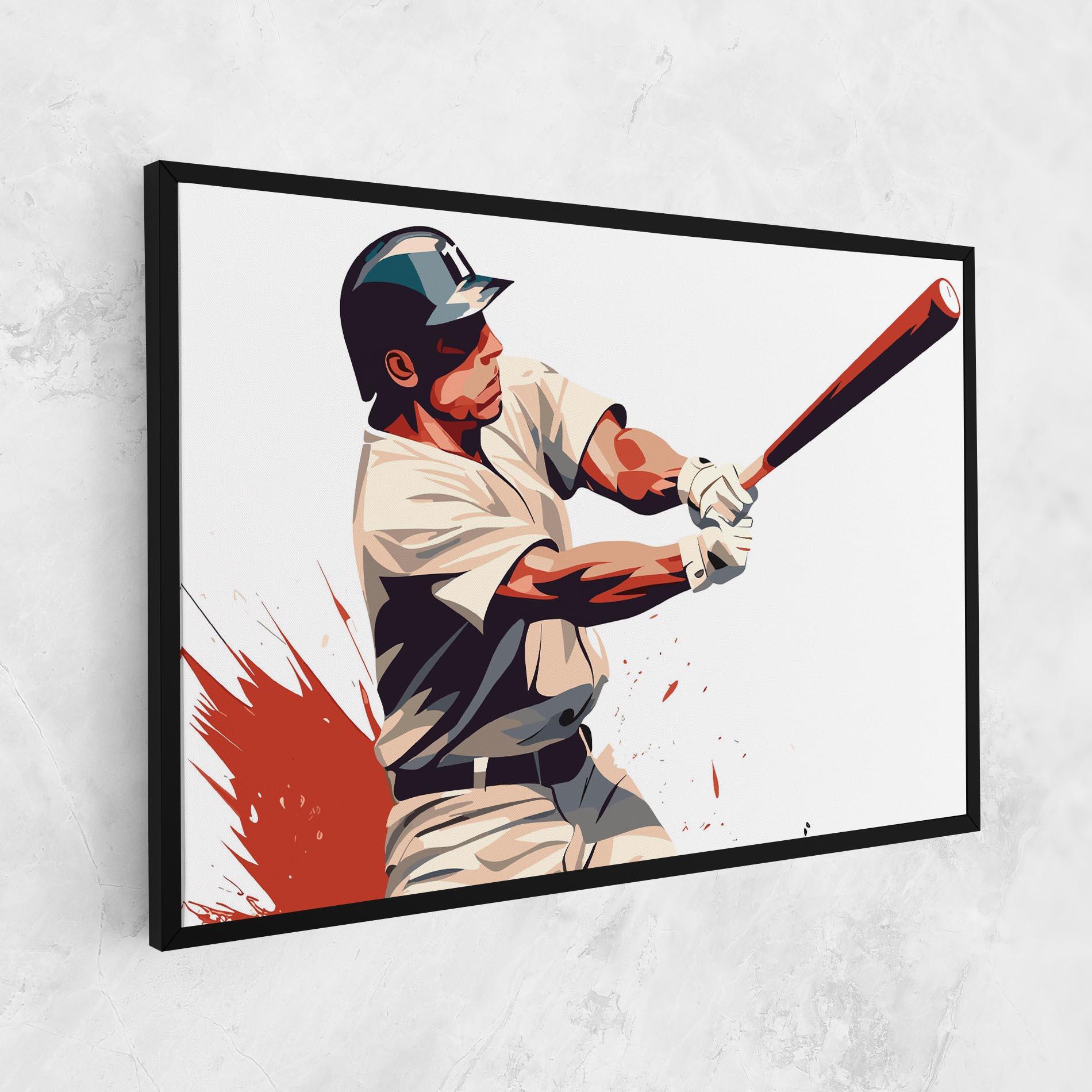 Vászonkép Baseball Red Art mockup 1