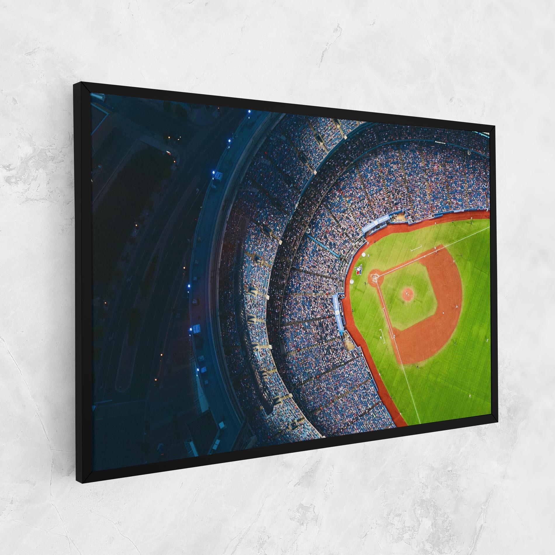 Vászonkép Green Baseball Field mockup 1