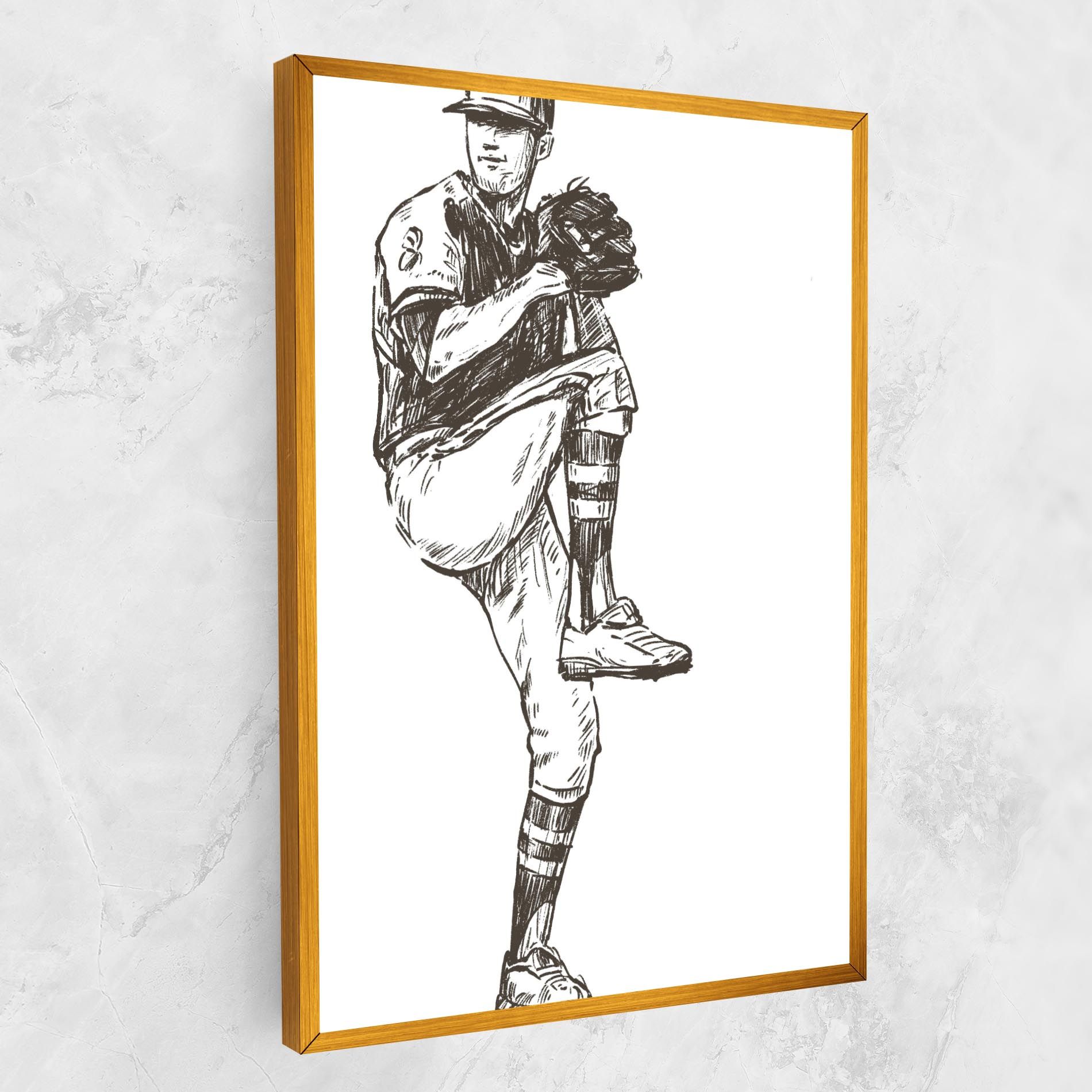 Baseball Player Line mockup 1