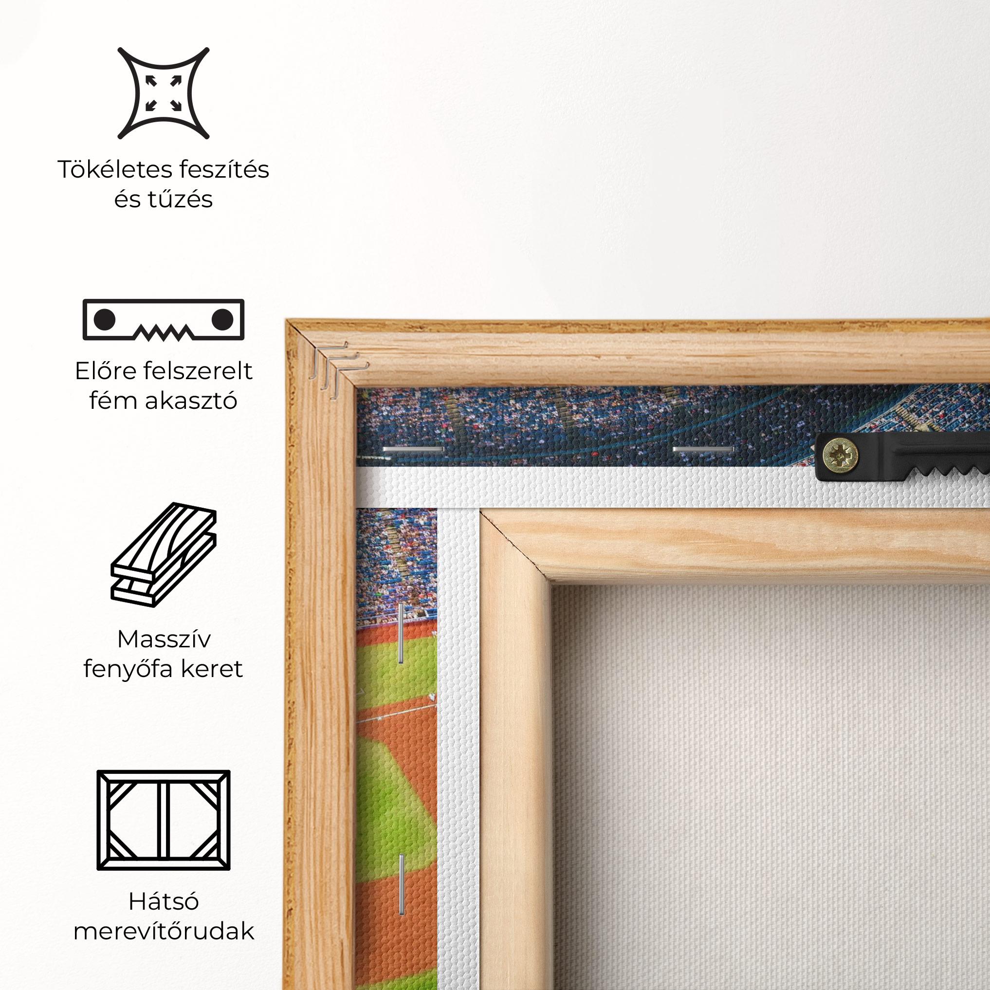 Vászonkép Green Baseball Field mockup 5