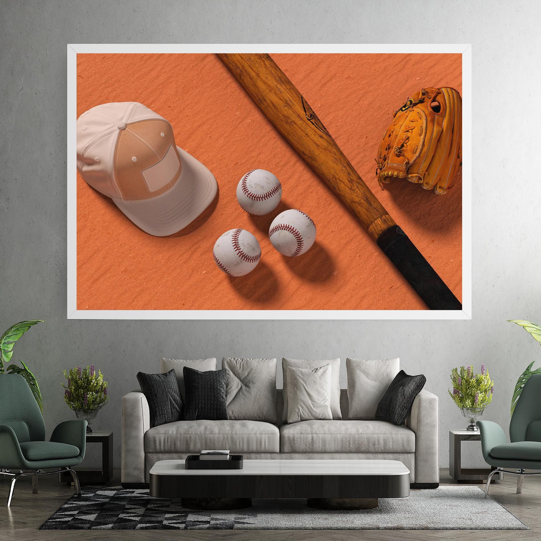 Baseball Set On Orange mockup 7
