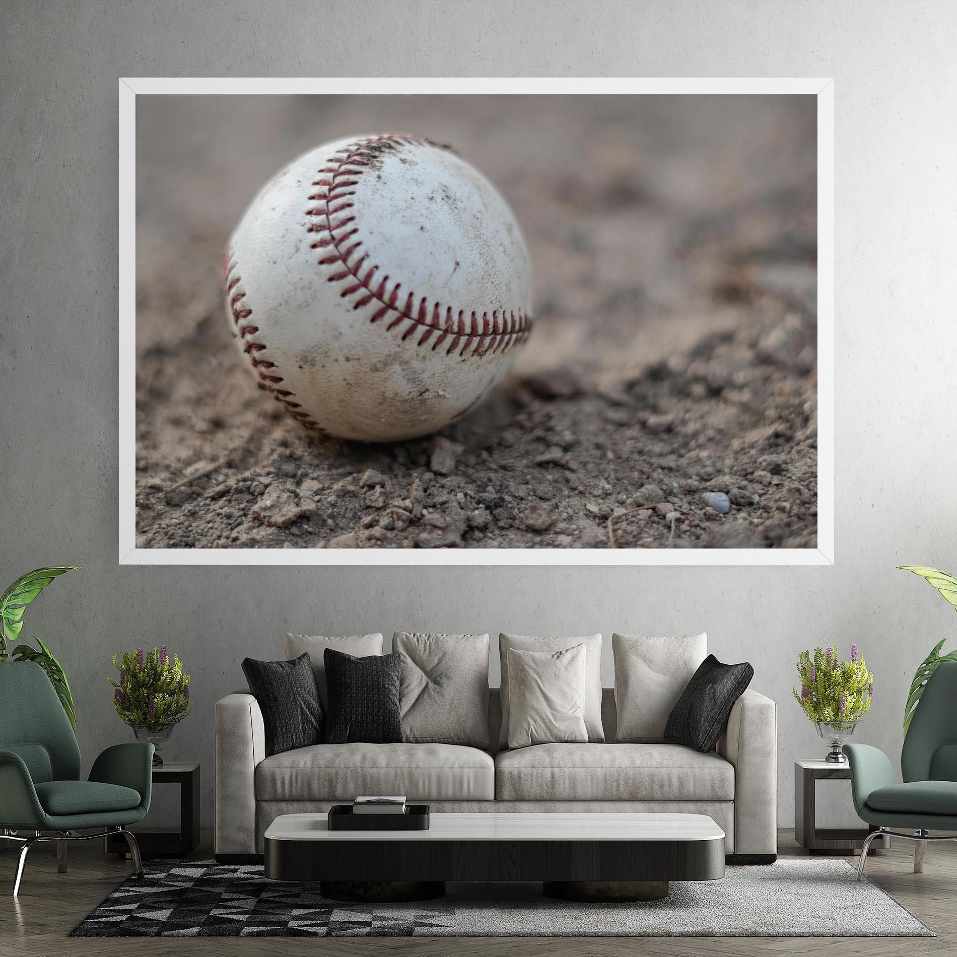 Vászonkép Dusty Baseball Ball mockup 7