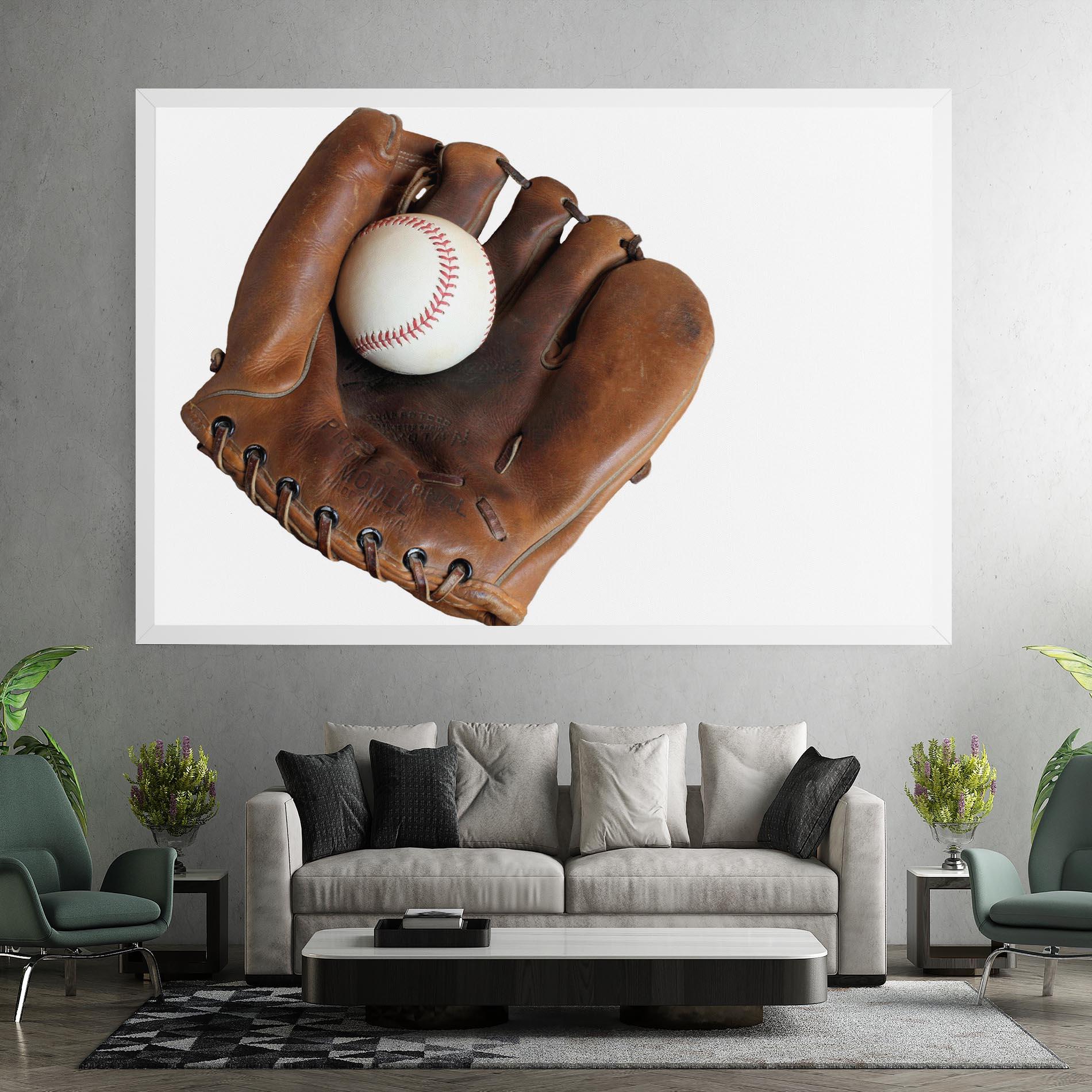 Vászonkép Holding Baseball Ball mockup 7