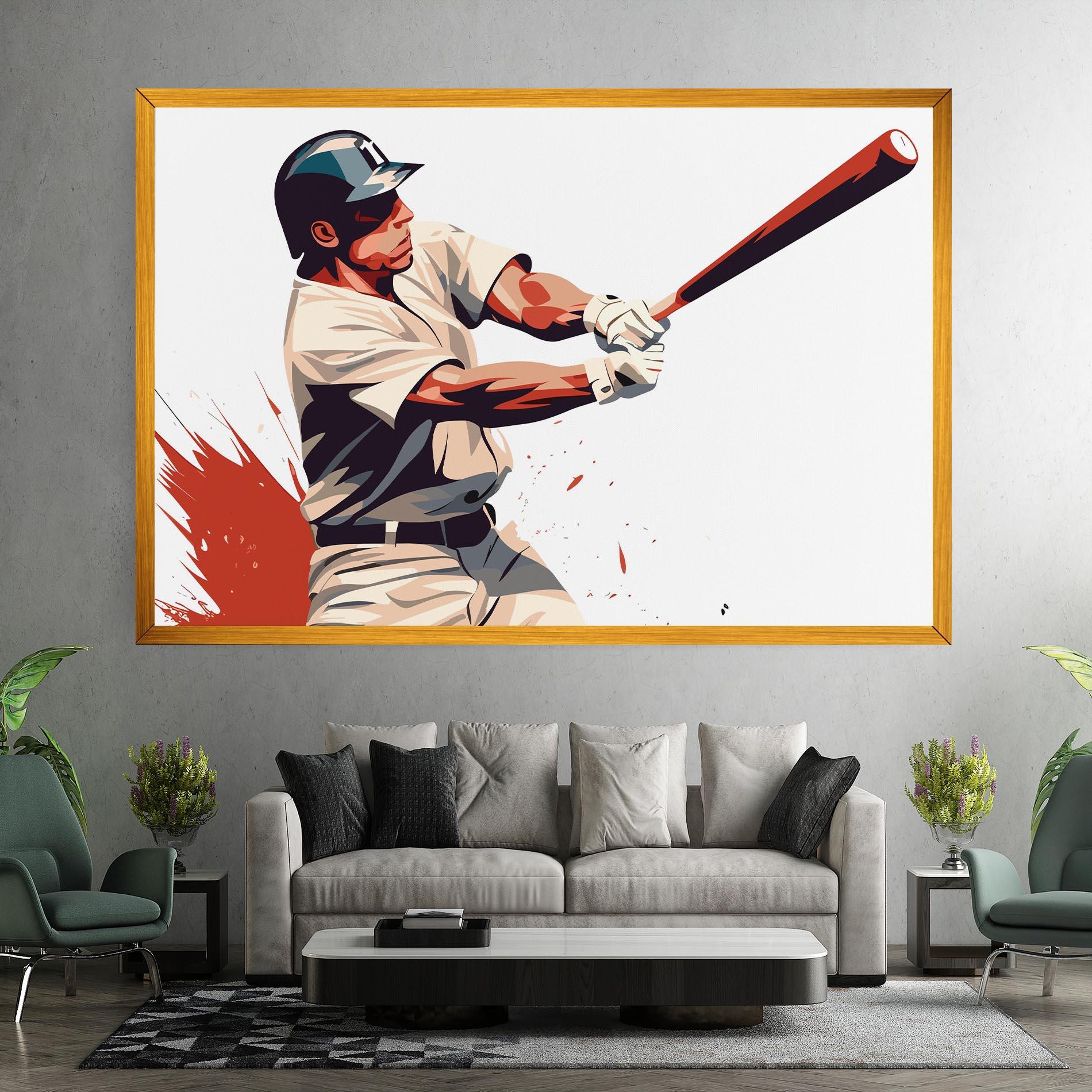 Vászonkép Baseball Red Art mockup 7