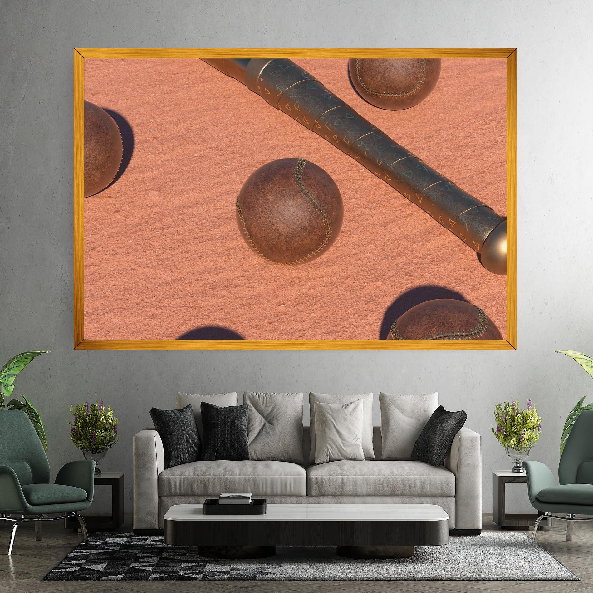 Vászonkép Baseball Set On Send mockup 7