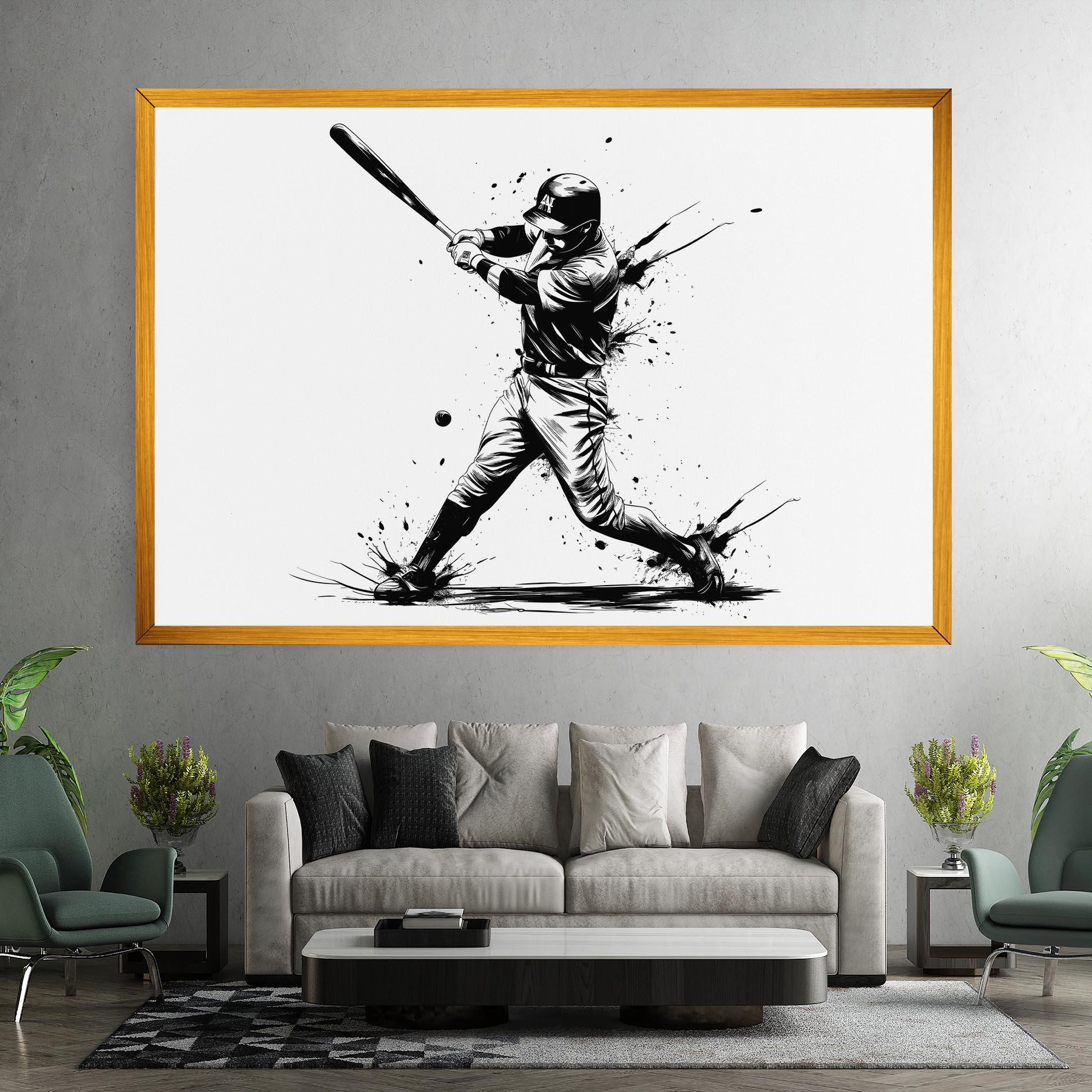 Vászonkép Baseball Splash mockup 7