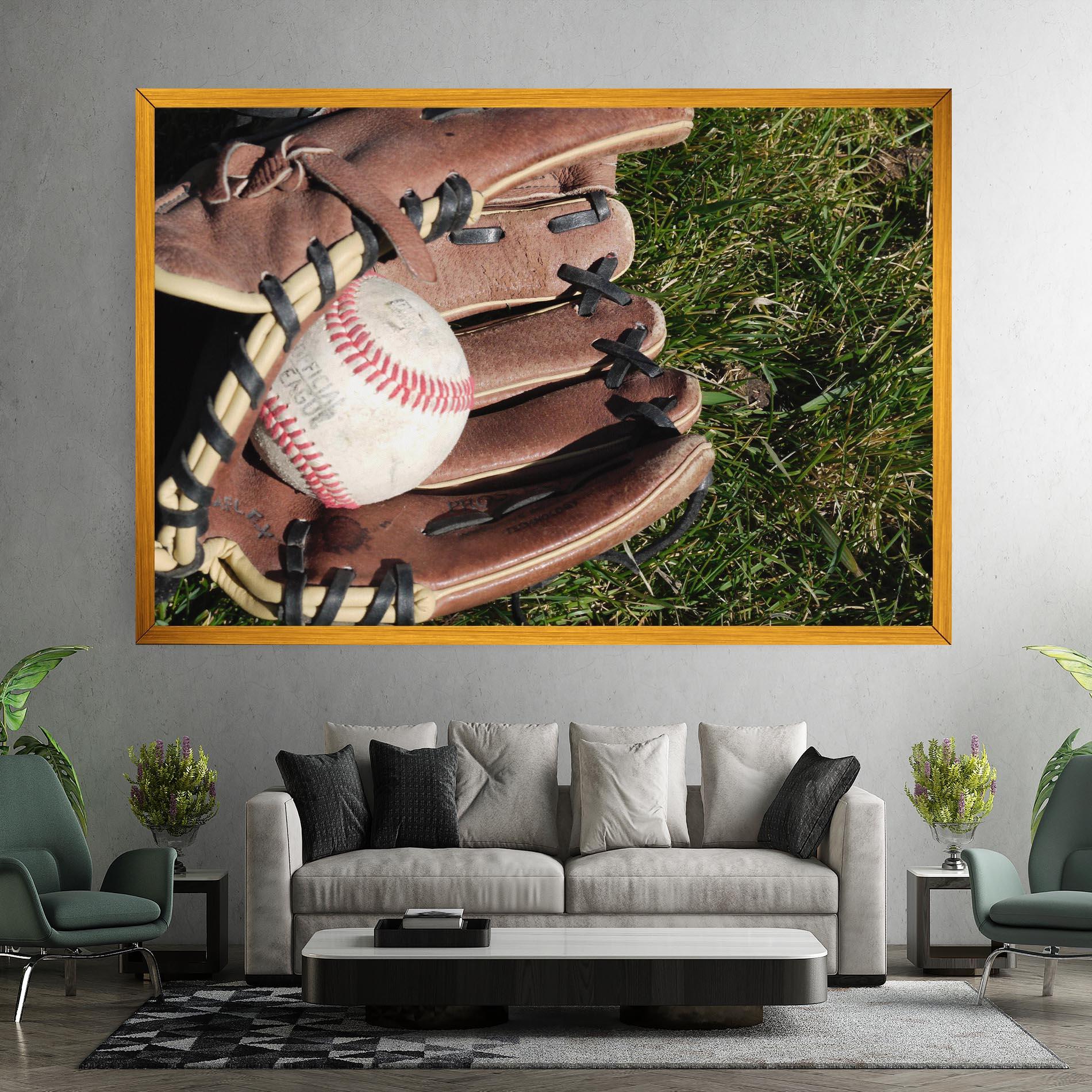 Vászonkép Brown Baseball Glove mockup 7