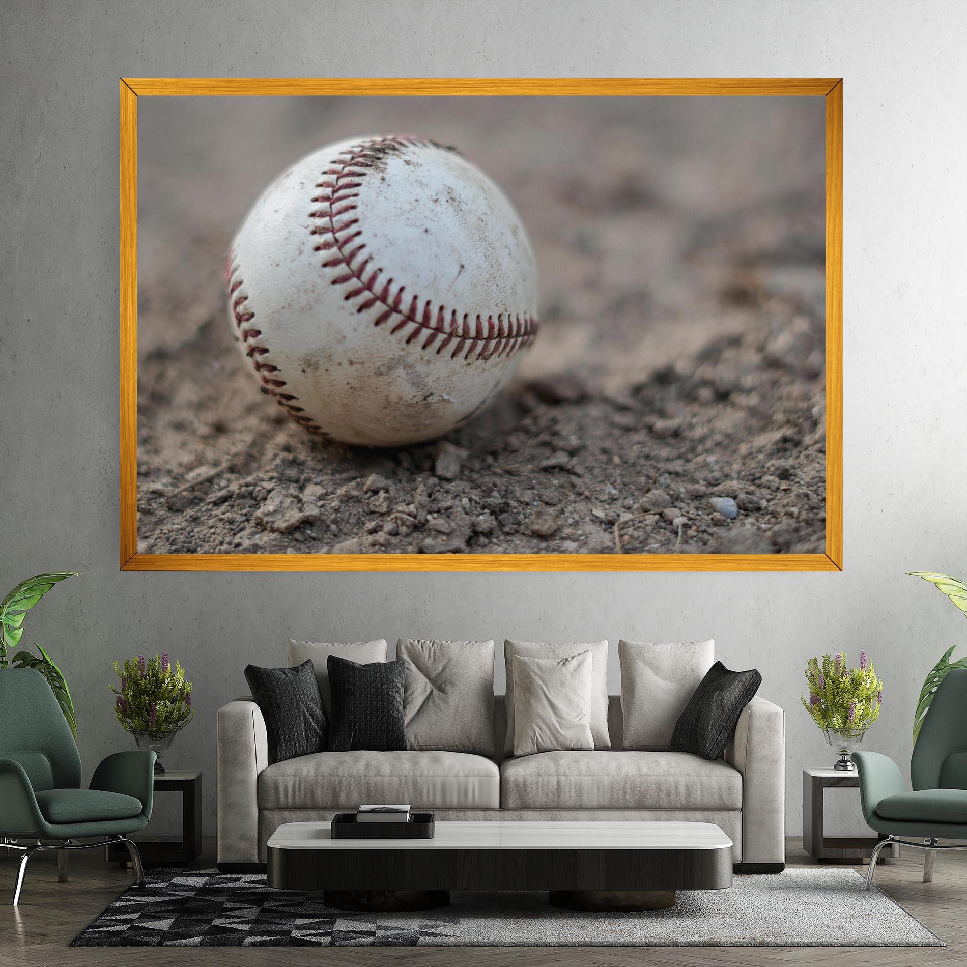 Vászonkép Dusty Baseball Ball mockup 7
