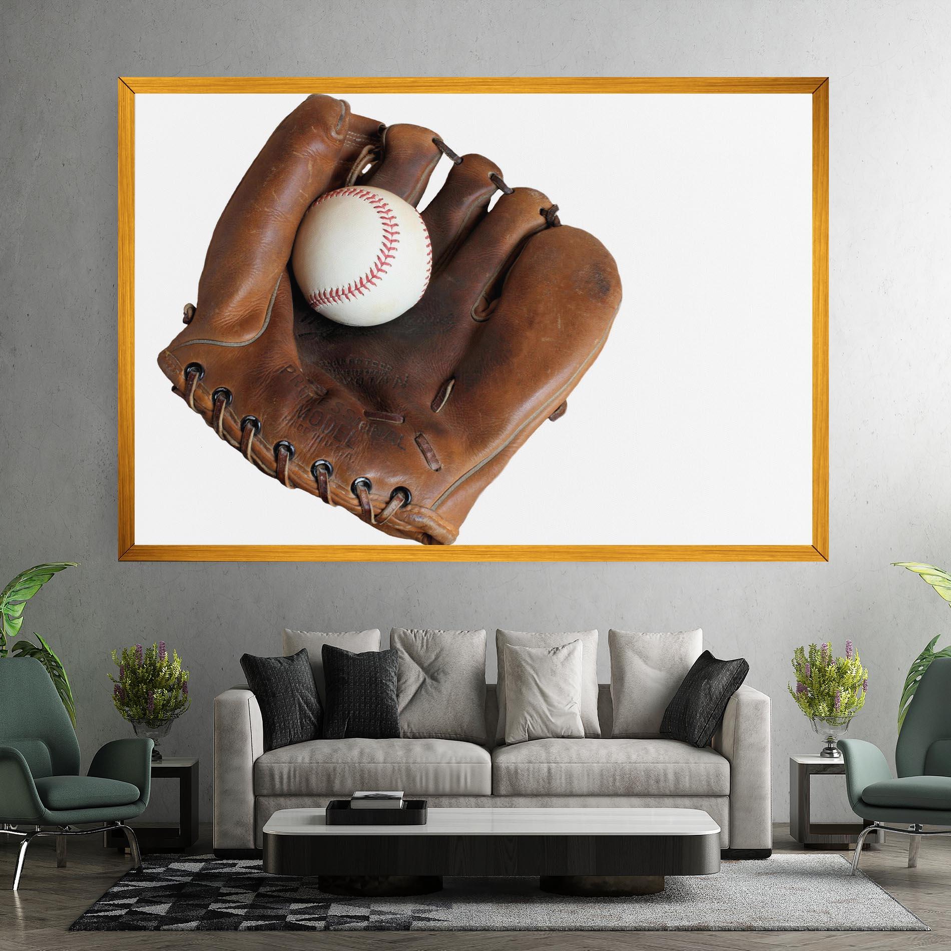 Vászonkép Holding Baseball Ball mockup 7