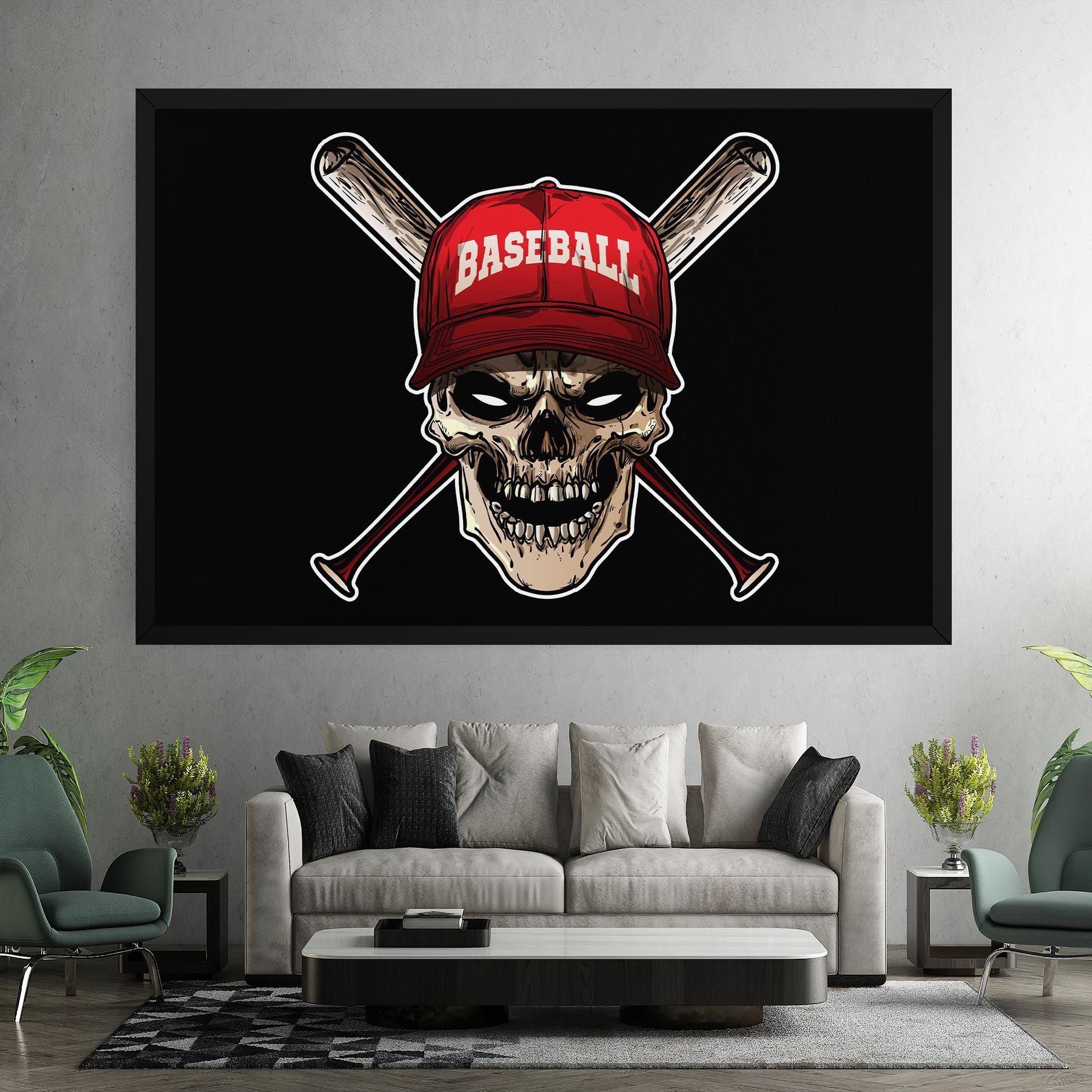 Baseball Skull mockup 7