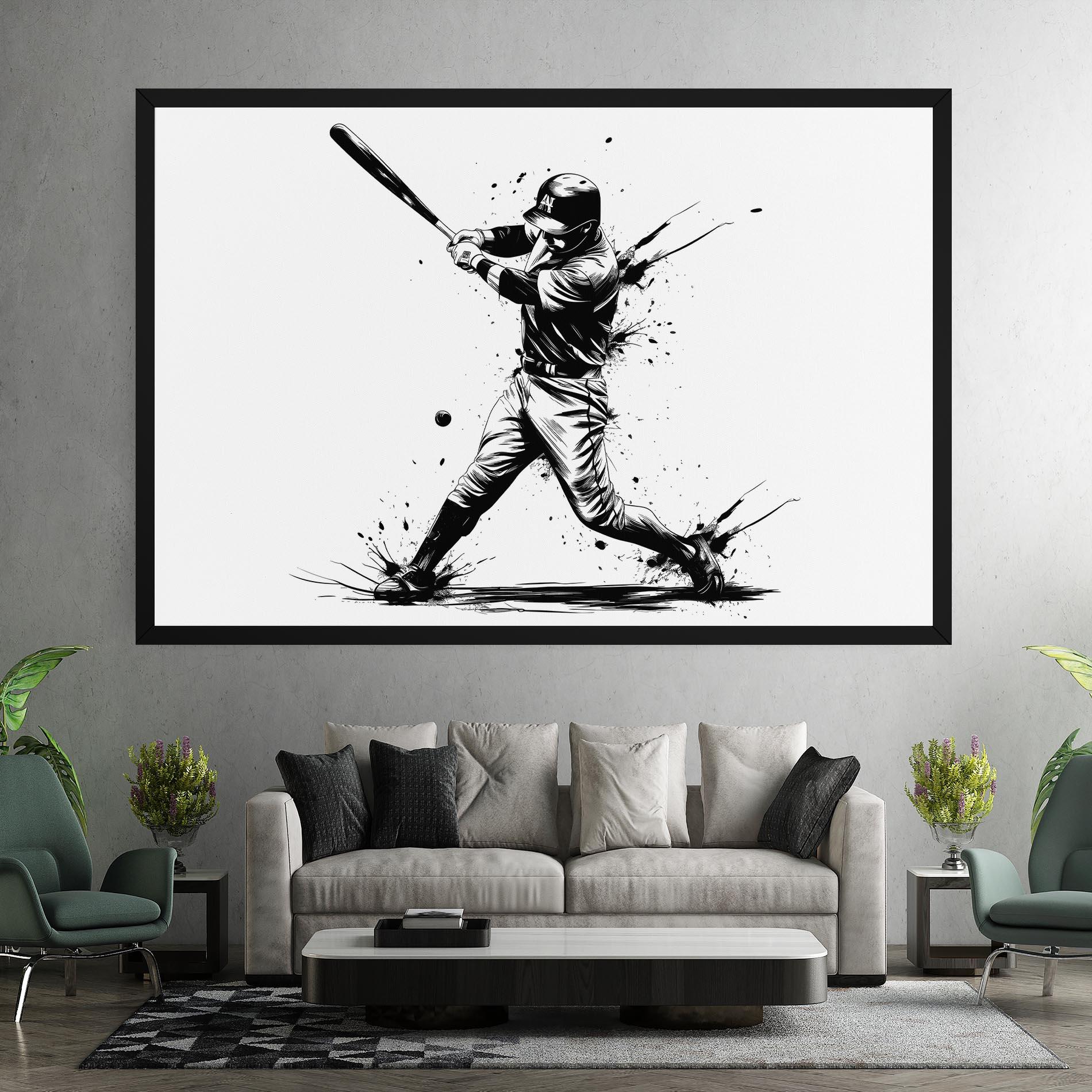 Vászonkép Baseball Splash mockup 7