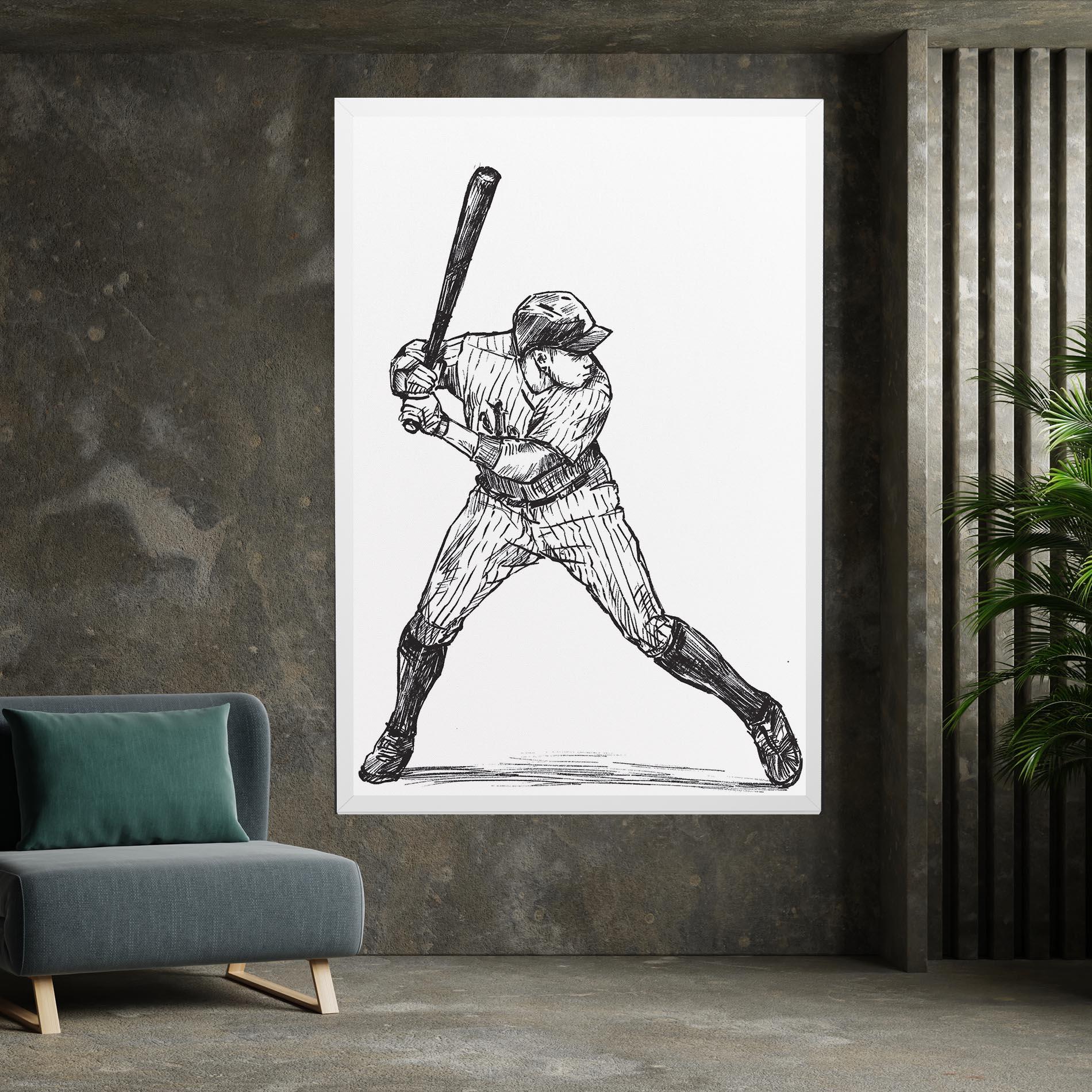 Vászonkép Baseball Play mockup 7
