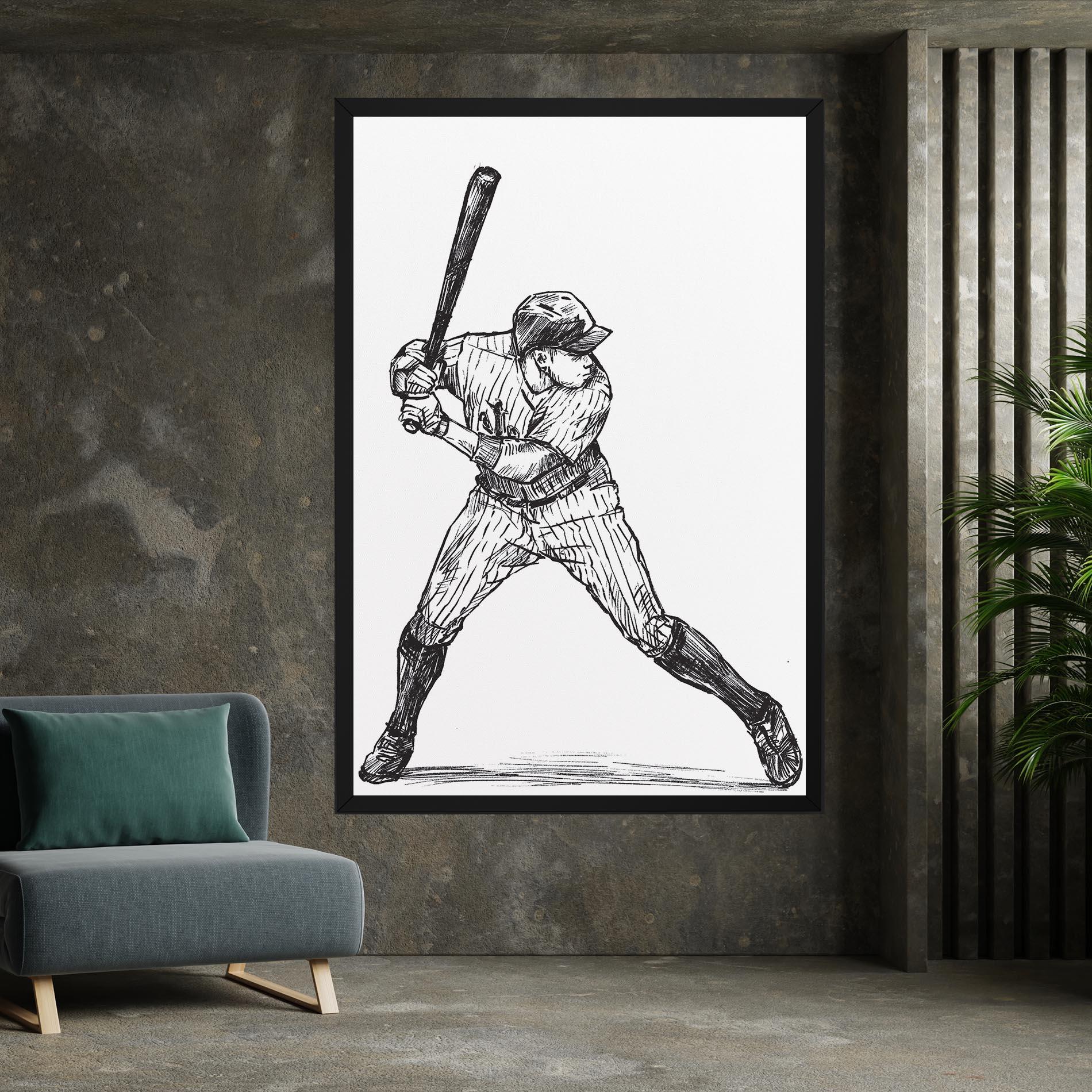 Vászonkép Baseball Play mockup 7