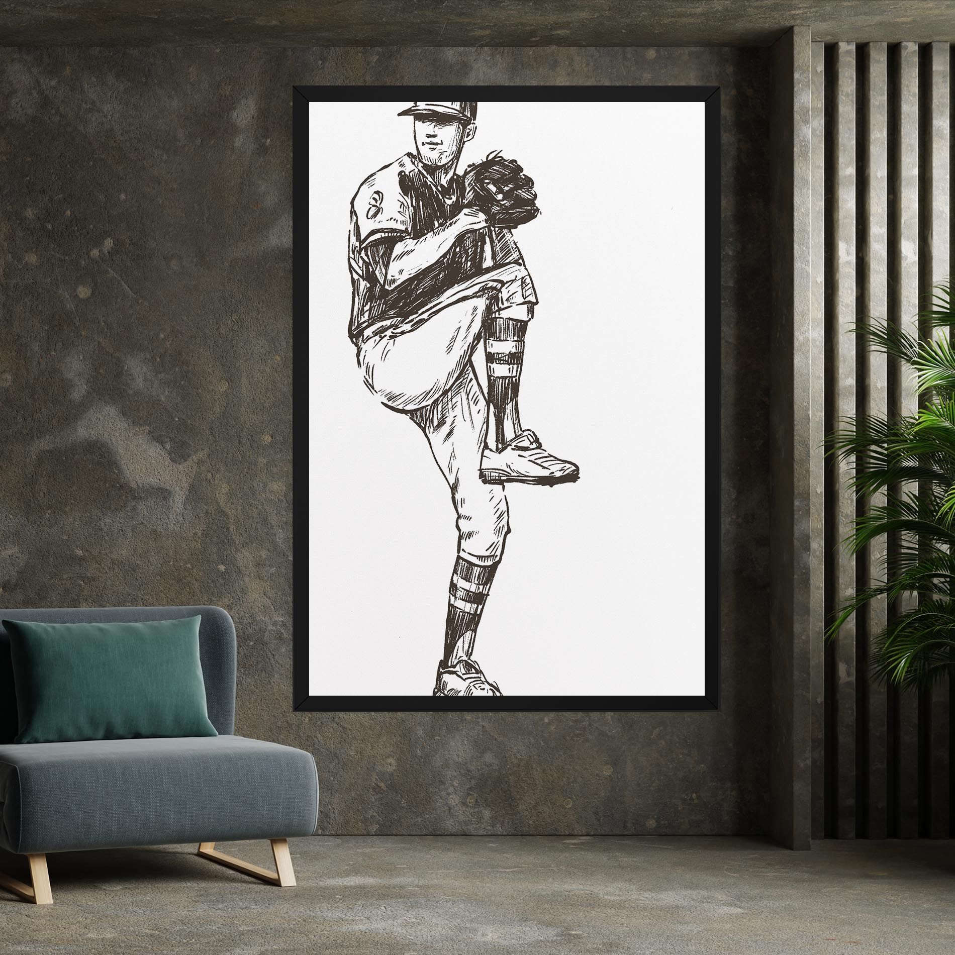 Baseball Player Line mockup 7