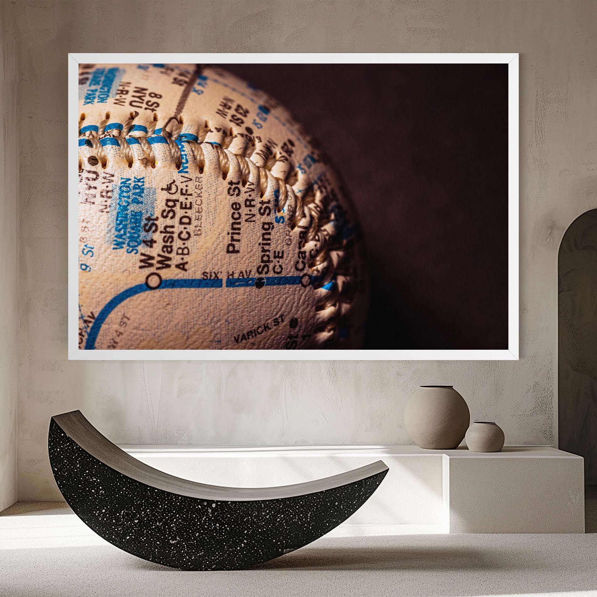 Blue Text Baseball Ball mockup 8