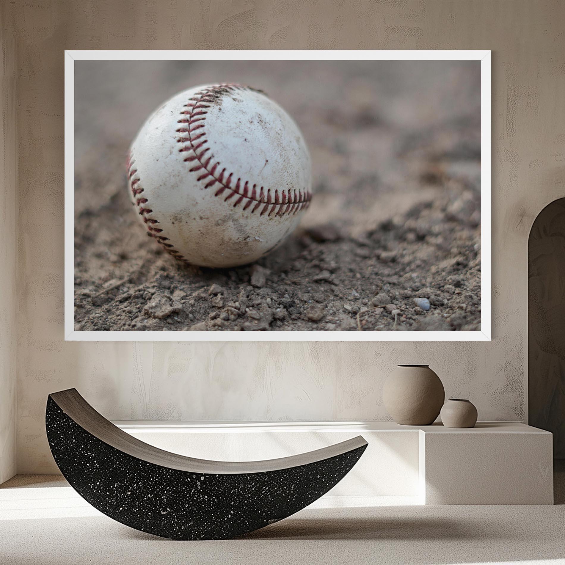 Vászonkép Dusty Baseball Ball mockup 8