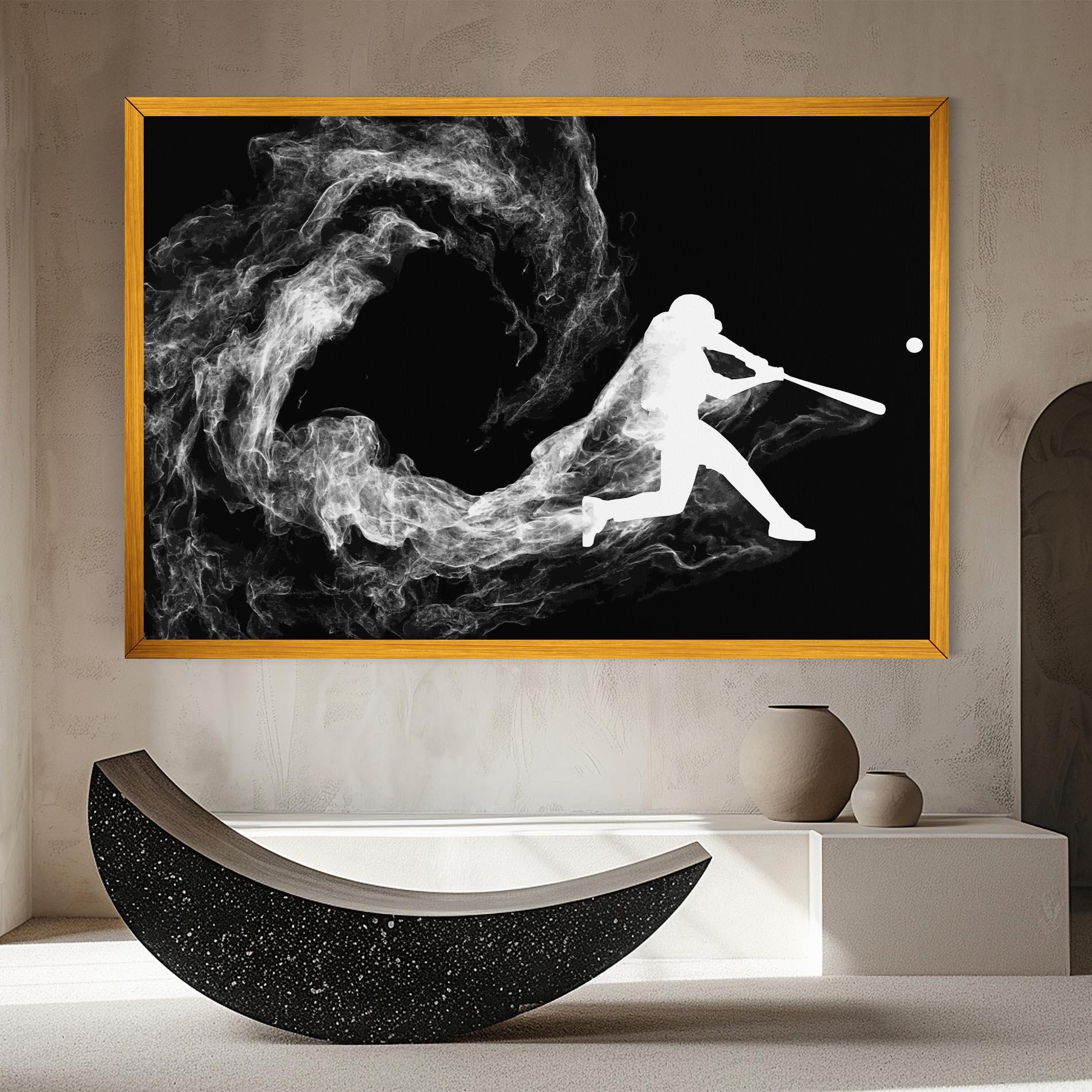 Vászonkép Baseball Smoke mockup 8