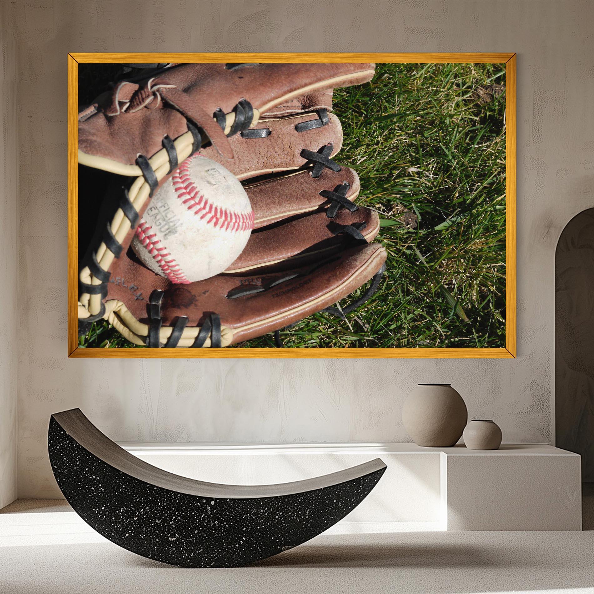 Vászonkép Brown Baseball Glove mockup 8