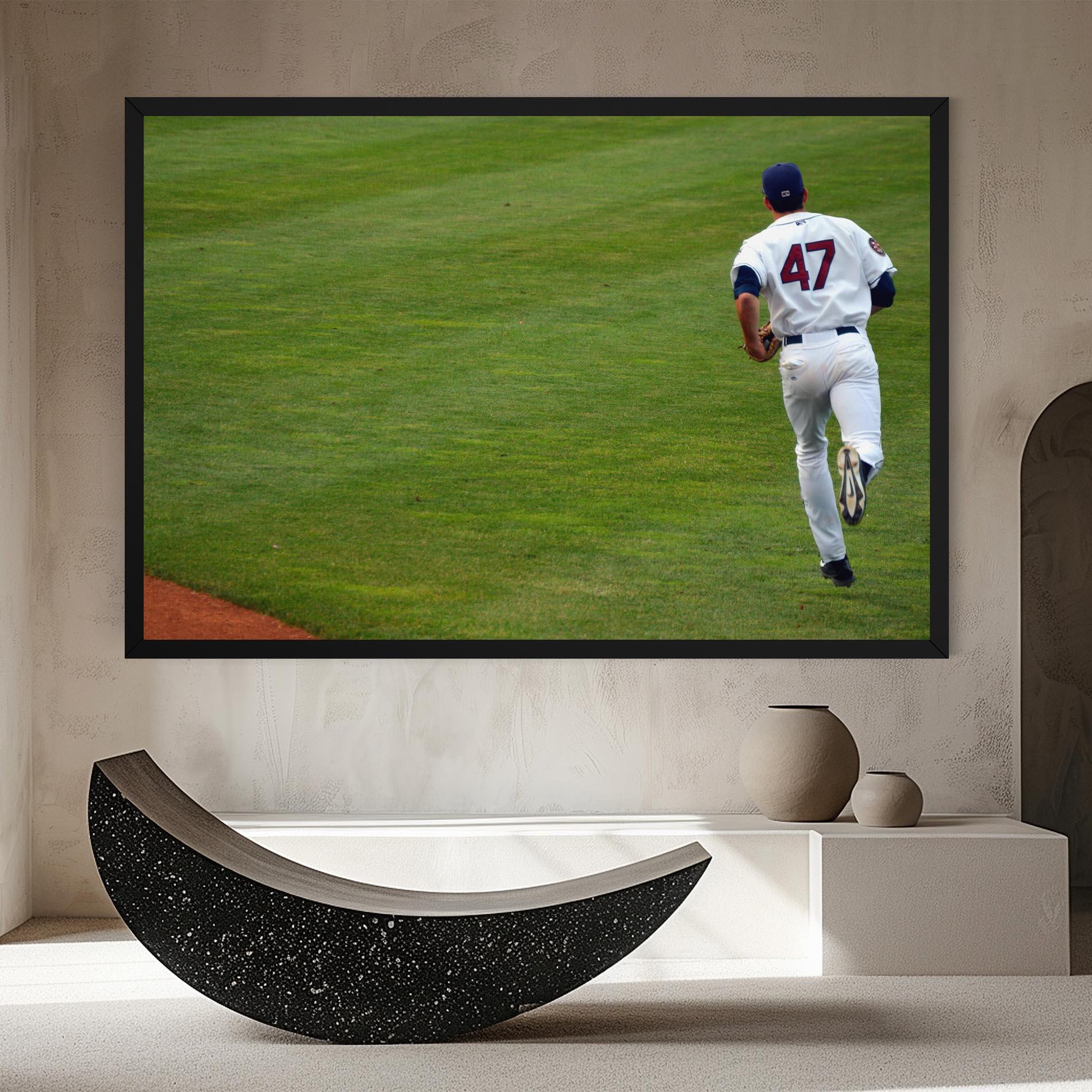 Vászonkép Baseball Player mockup 8