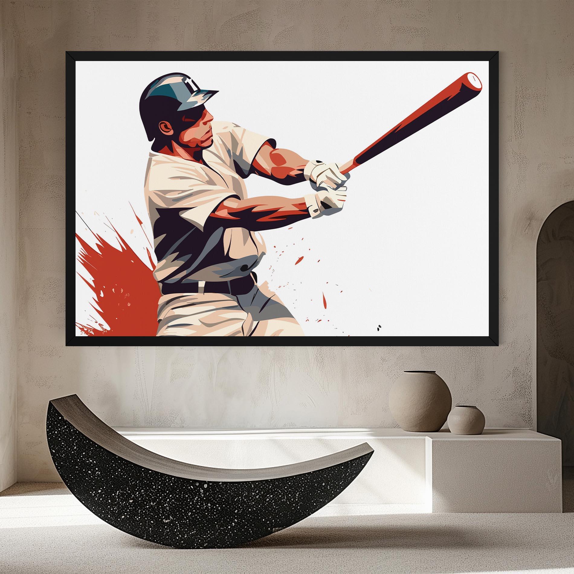 Vászonkép Baseball Red Art mockup 8