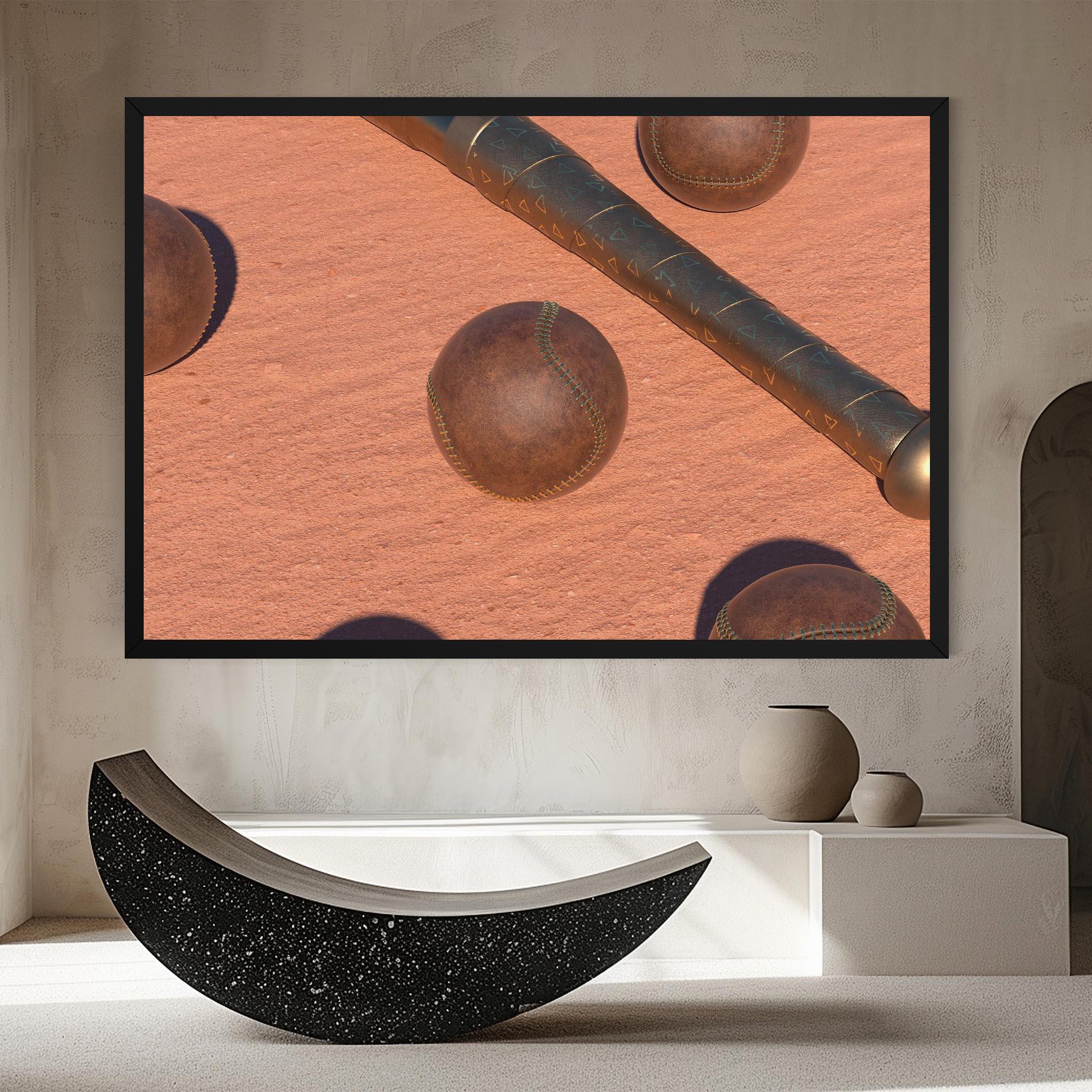 Vászonkép Baseball Set On Send mockup 8